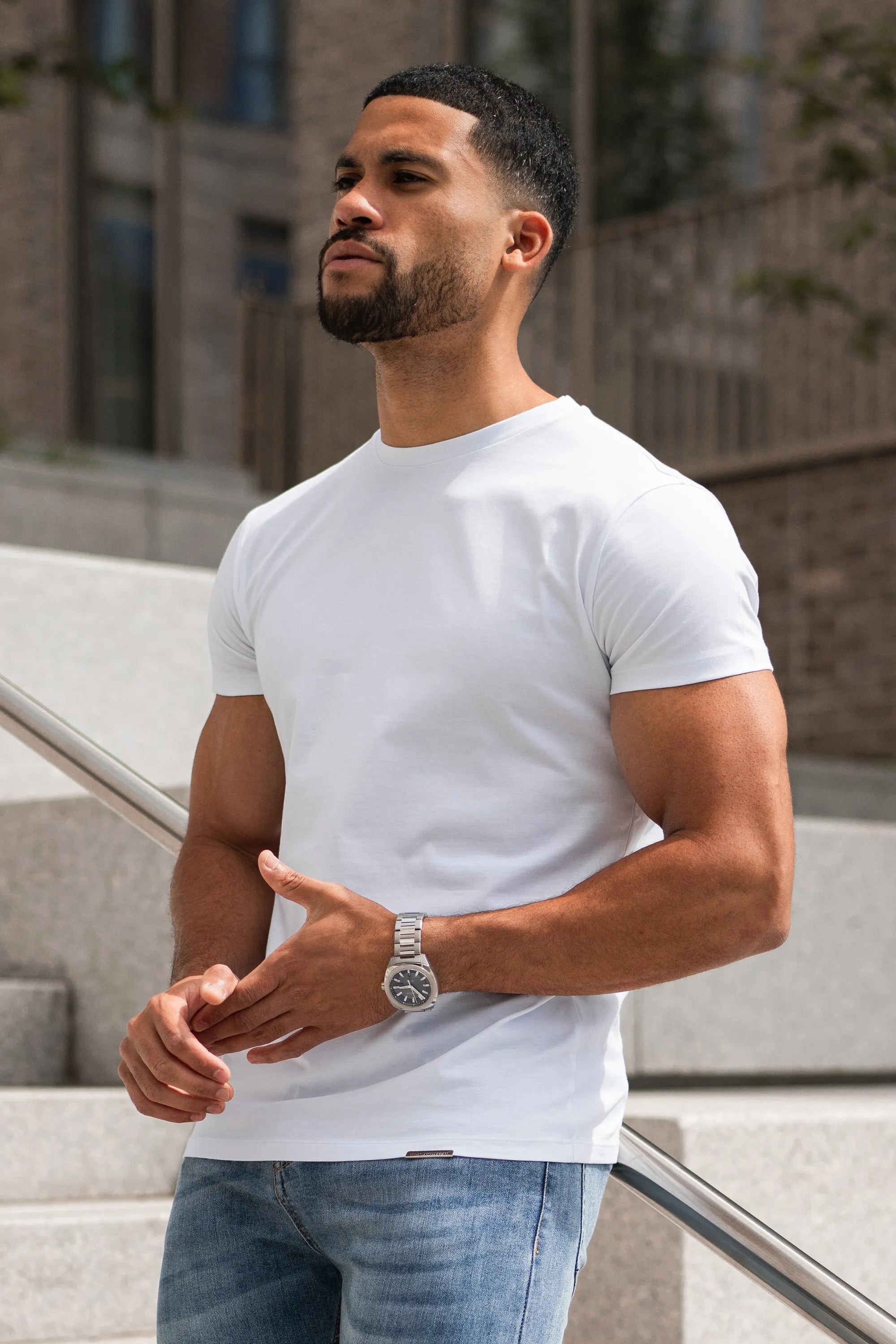 THE MERCERISED T-SHIRT - WHITE - ICON. AMSTERDAM