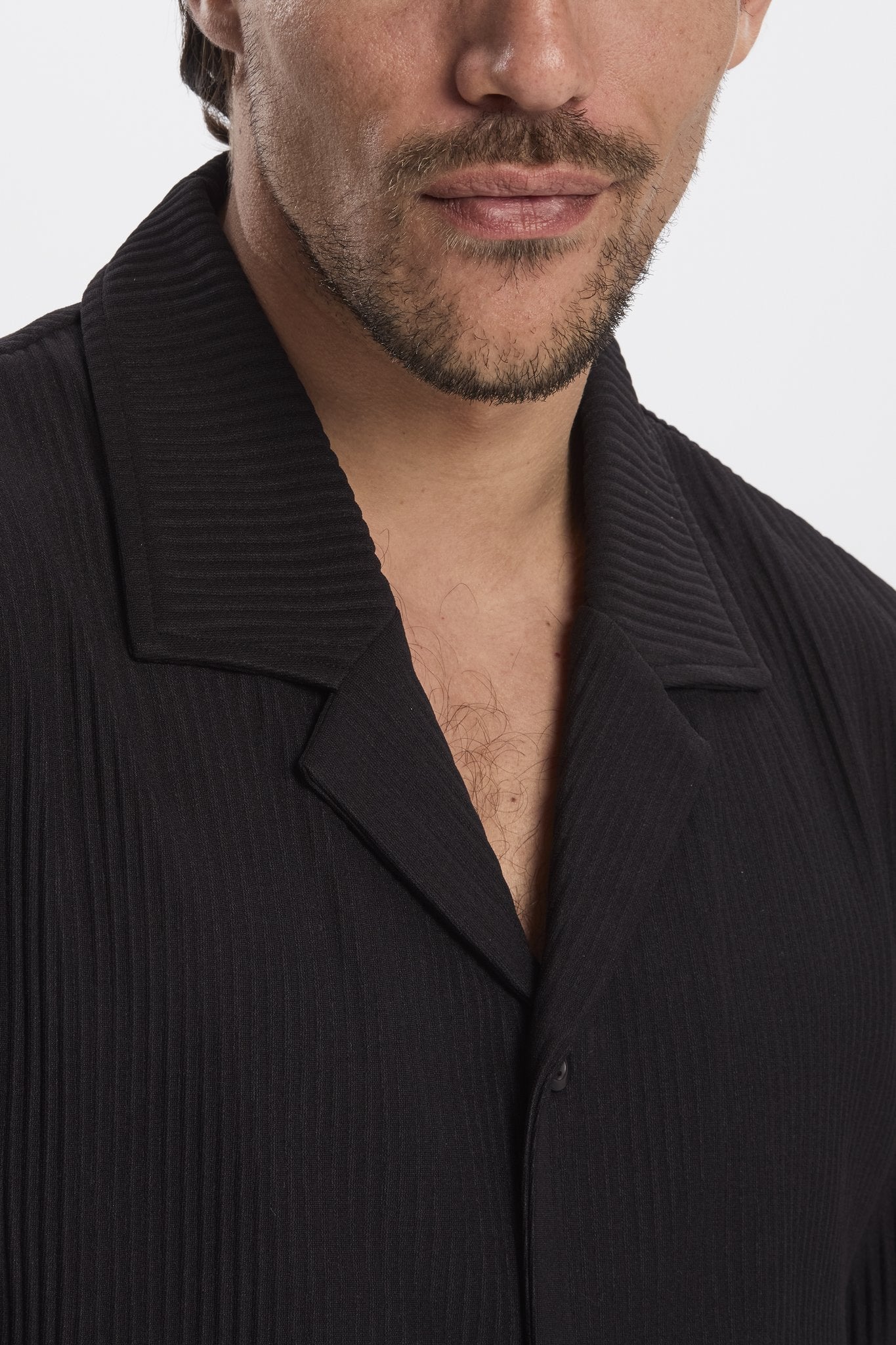 THE PLEATED SHORT SET - BLACK
