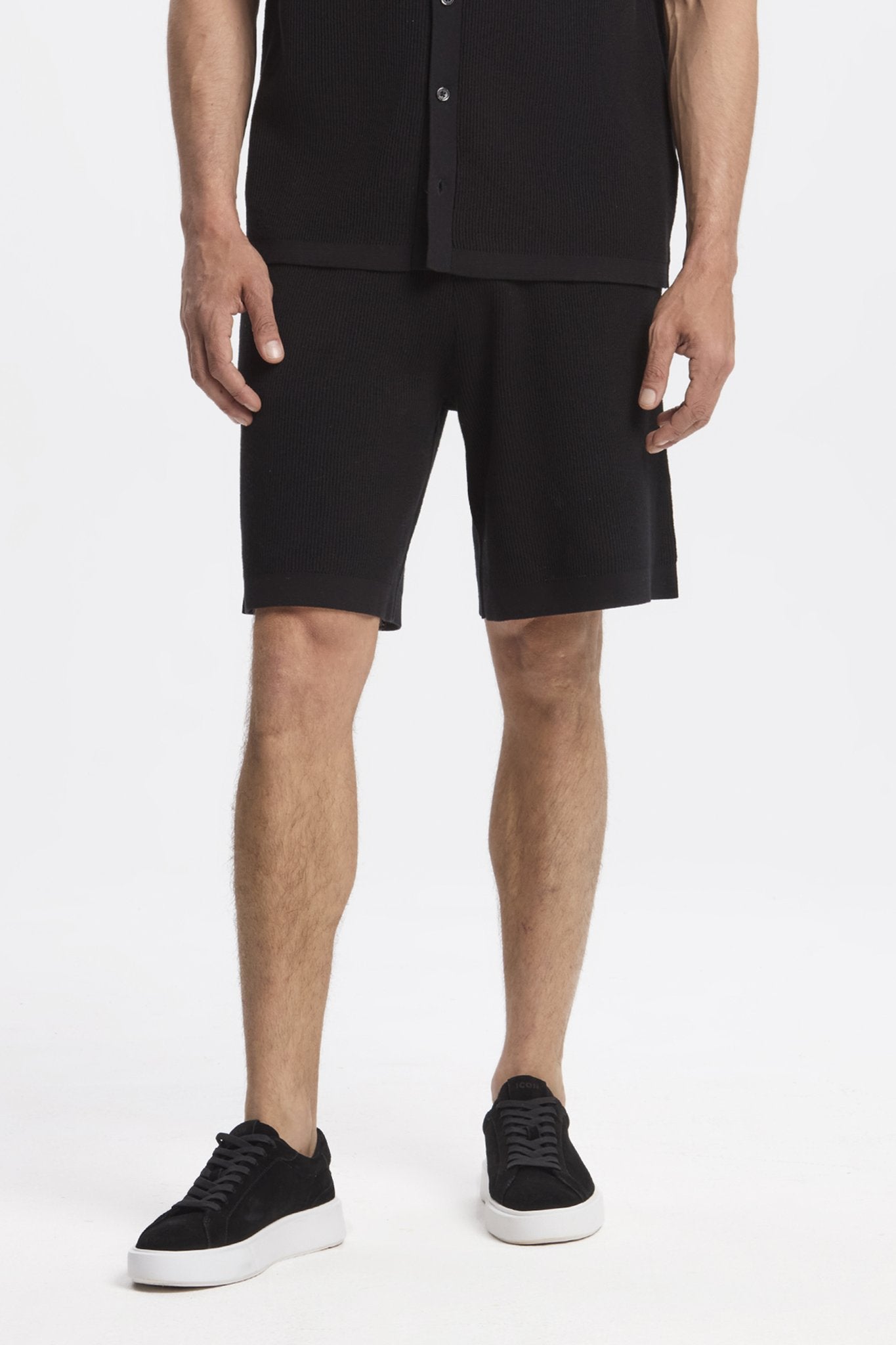 THE RUSSO KNITTED SET - BLACK