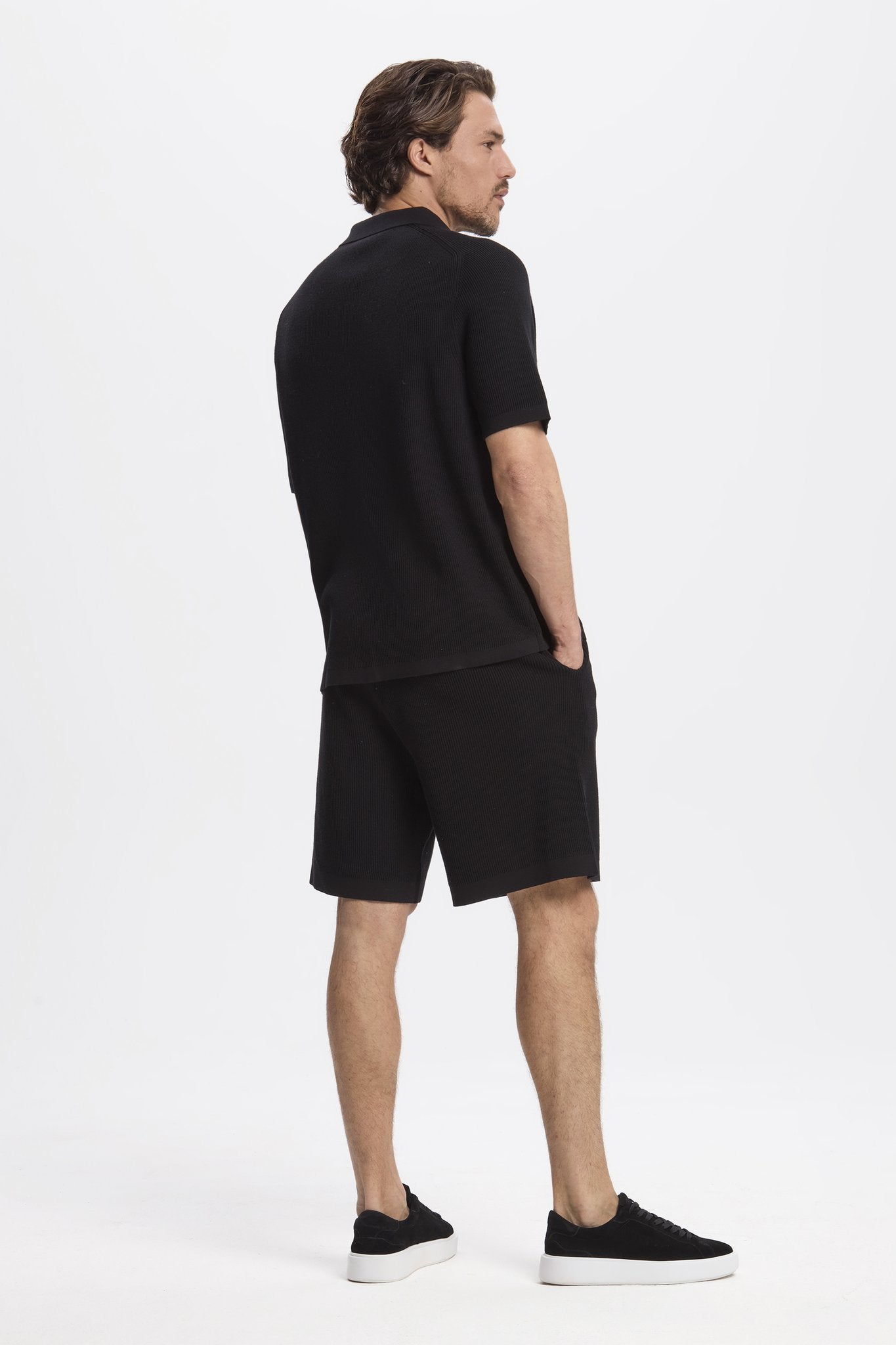 THE RUSSO KNITTED SET - BLACK
