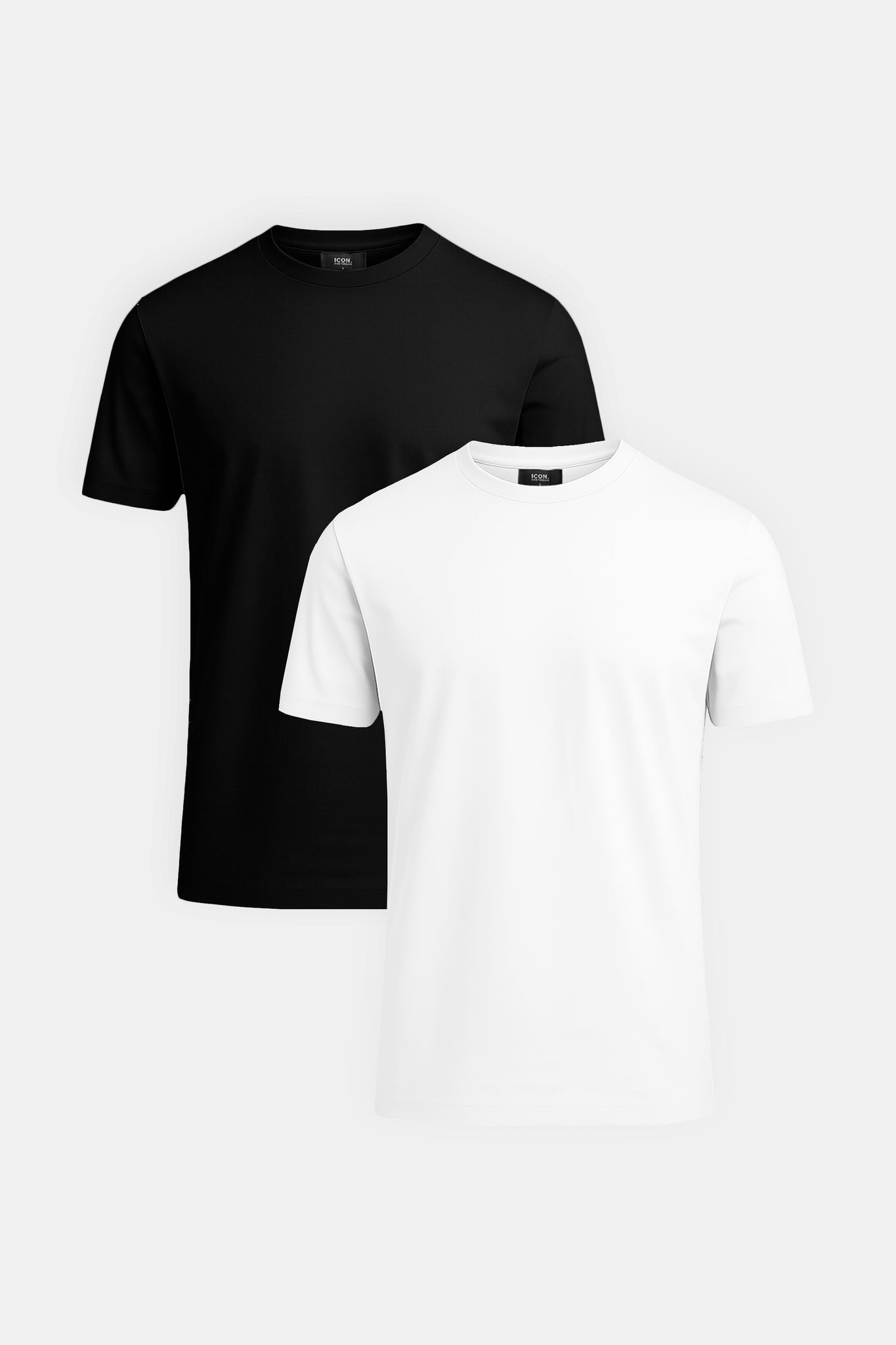 LUXE T-SHIRT 2-PACK - BLACK / WHITE