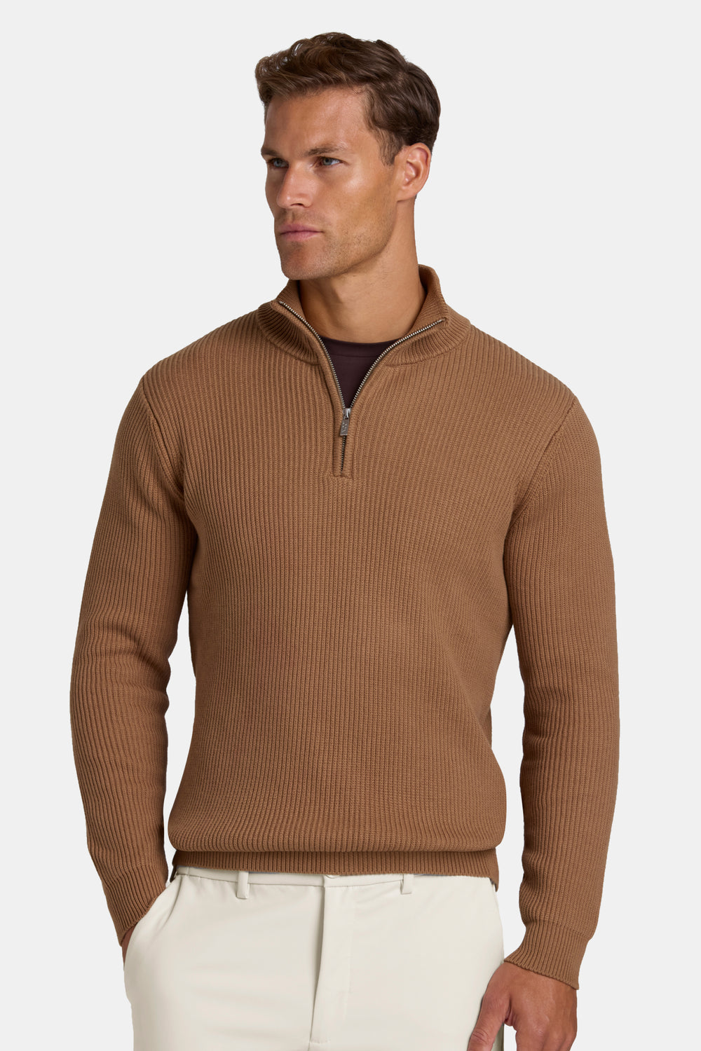 THE DECO QUARTER ZIP SWEATER