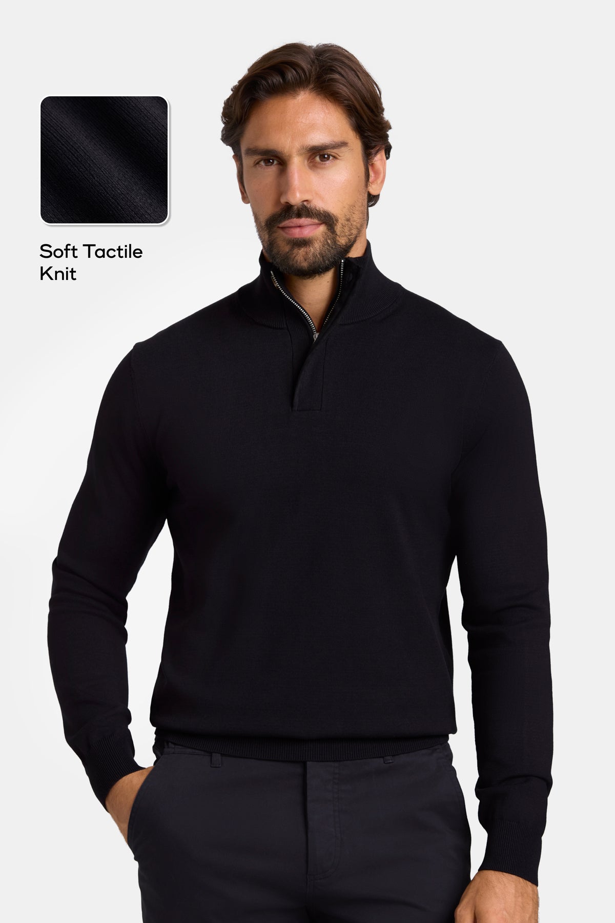 THE FINEZZA QUARTER ZIP SWEATER | ICON