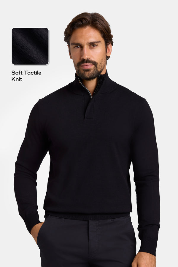 THE FINEZZA QUARTER ZIP SWEATER | ICON