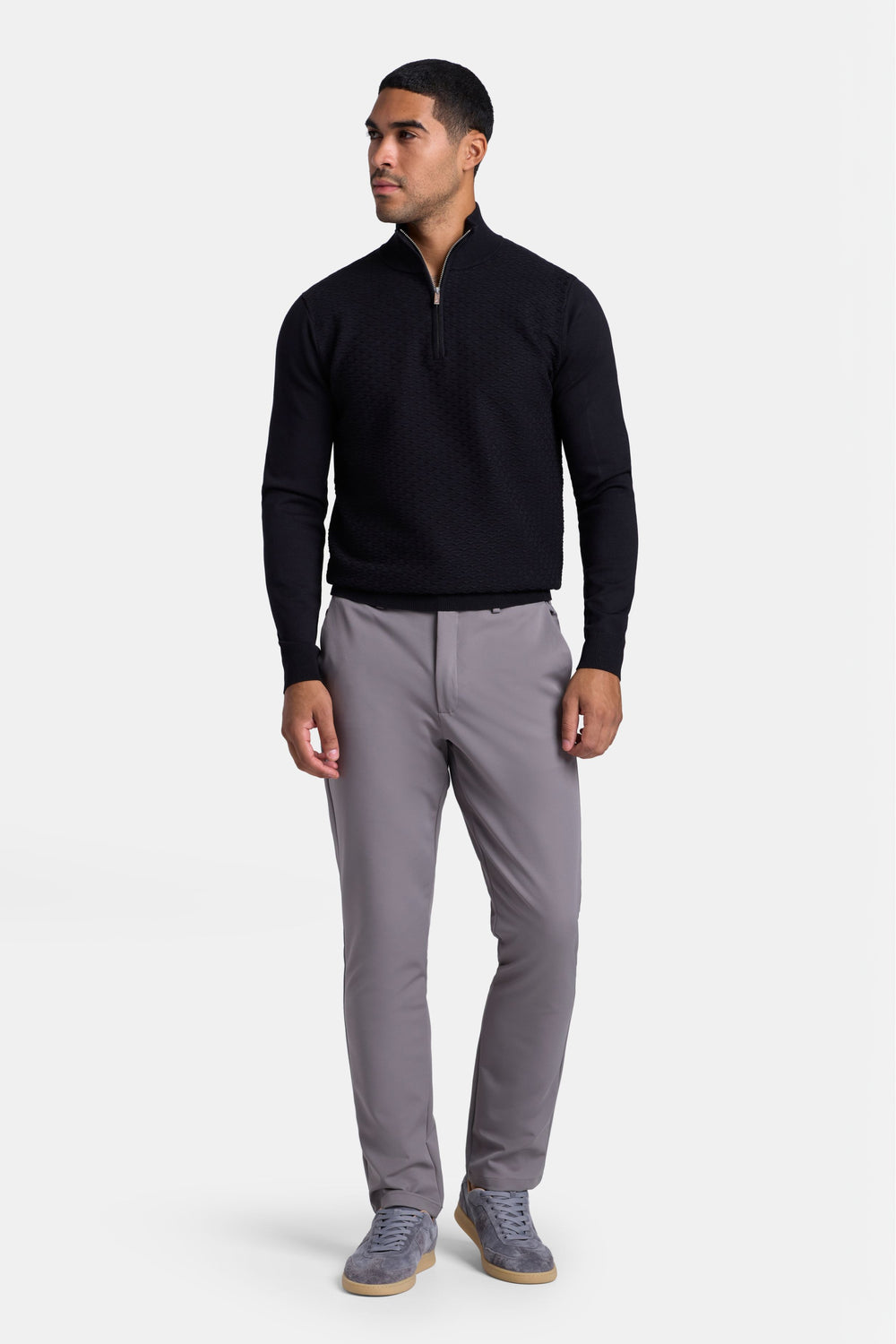 THE MARCELLO QUARTER ZIP SWEATER