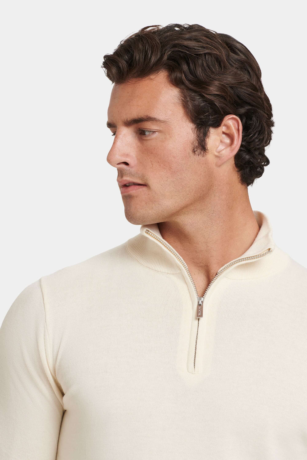 THE SANTONI QUARTER ZIP SWEATER