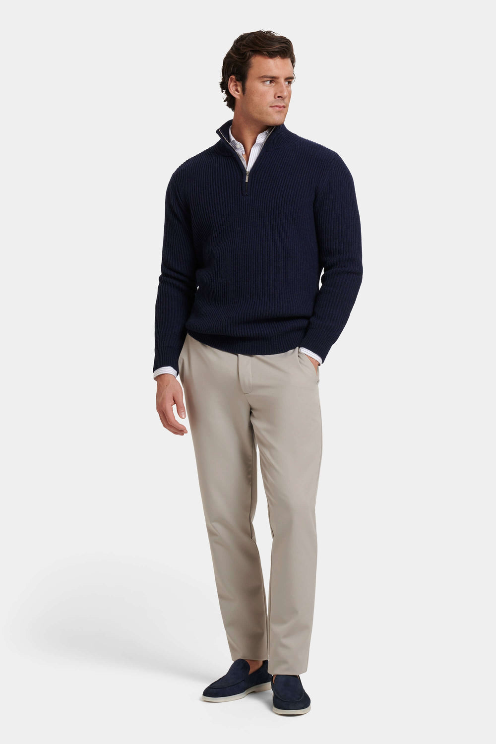 THE VICO QUARTER ZIP SWEATER