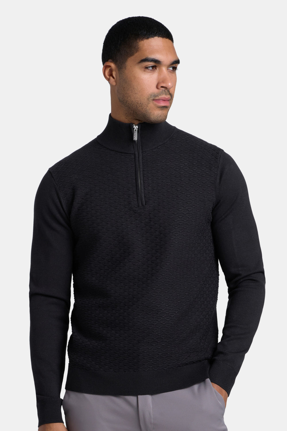 THE MARCELLO QUARTER ZIP SWEATER