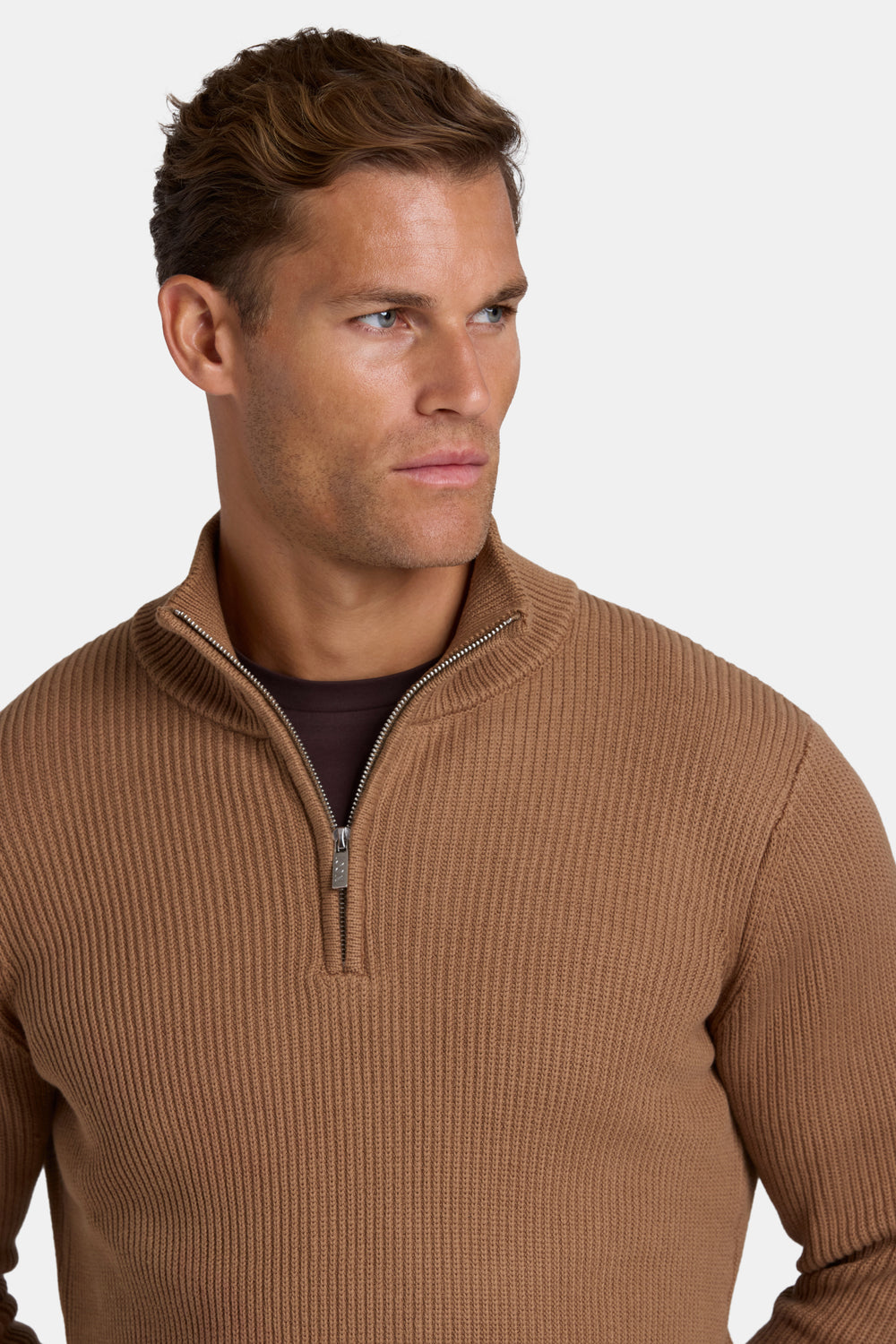THE DECO QUARTER ZIP SWEATER