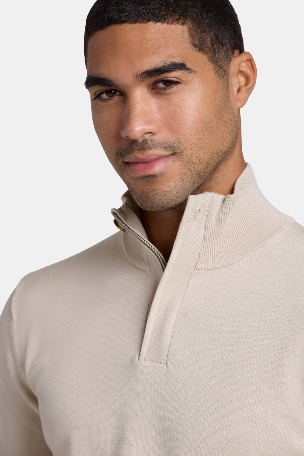 THE FINEZZA QUARTER ZIP SWEATER
