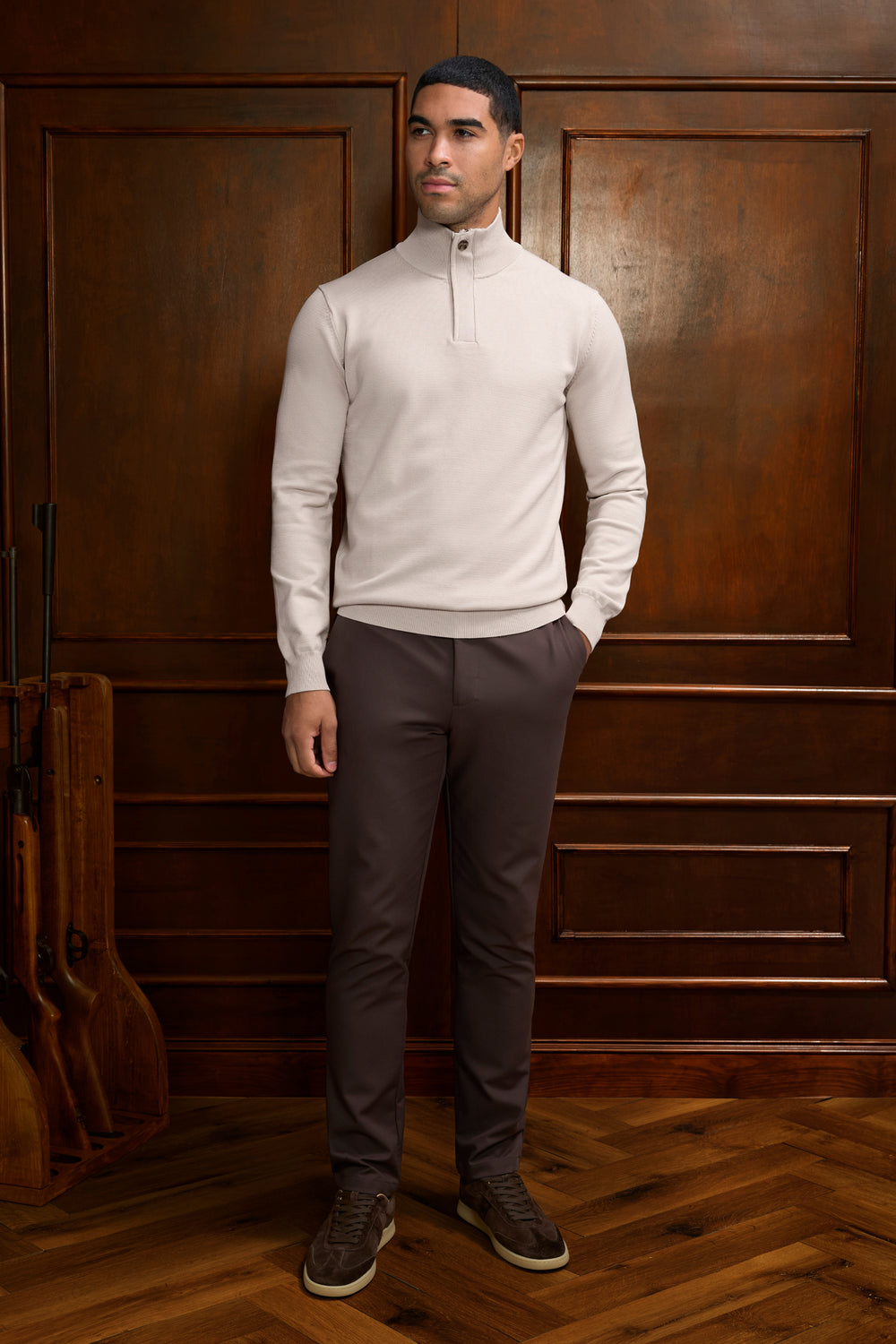 THE FINEZZA QUARTER ZIP SWEATER