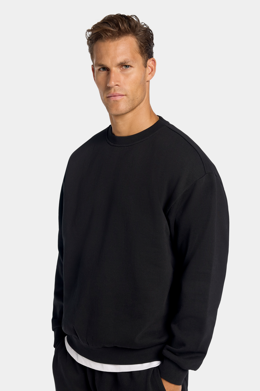 m.u CLASSY RAGLAN SWEAT ベージュ×ブラック DON'T FORGET YOUR ORDER