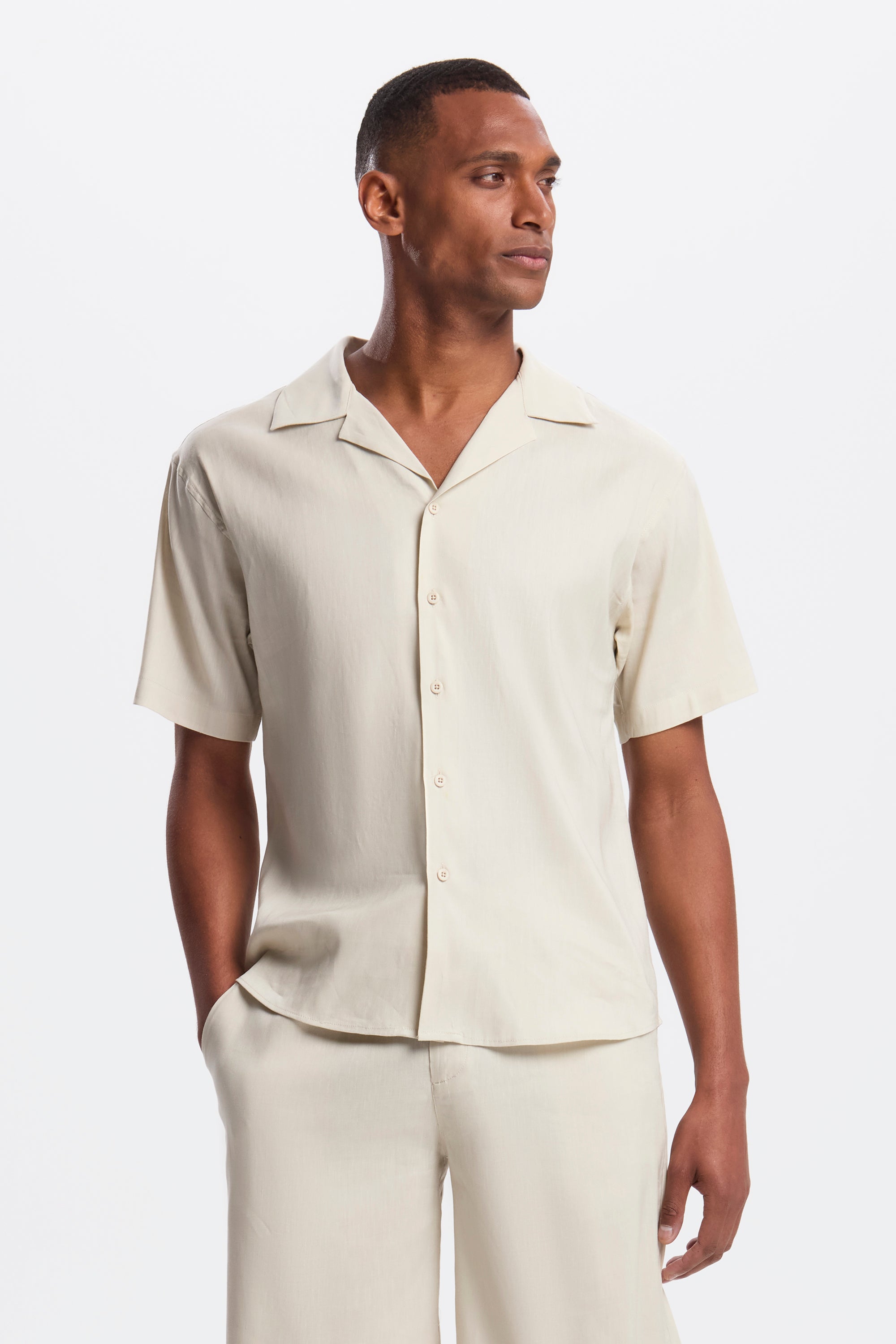 THE LINEN SHORT SET