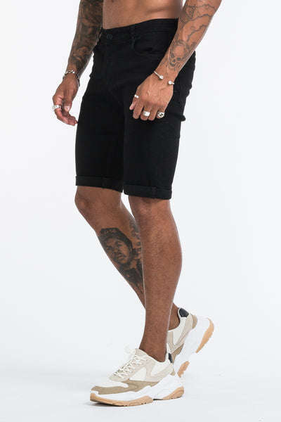 THE LORENZO SHORTS - BLACK - ICON. AMSTERDAM