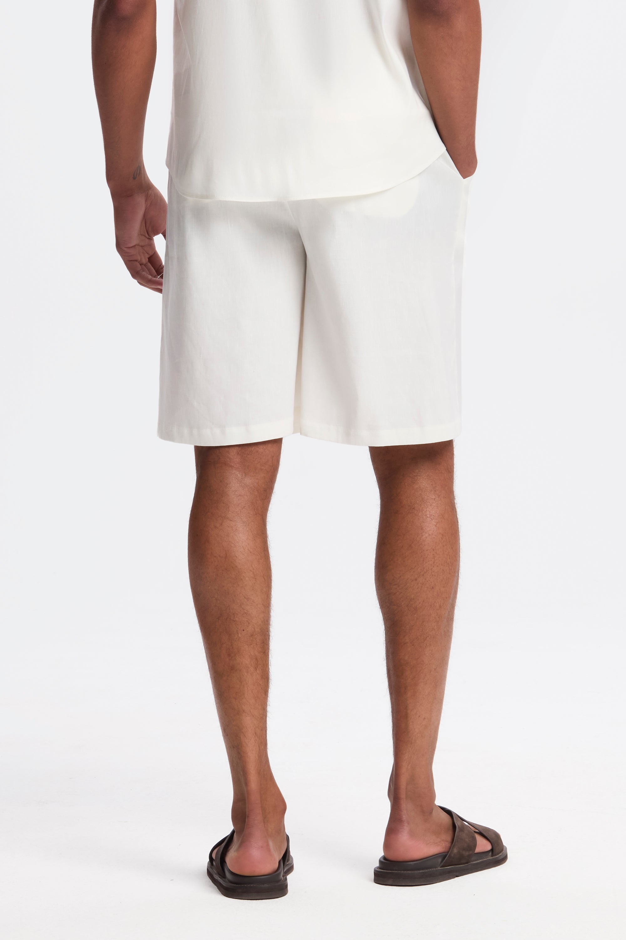 THE LINEN SHORT SET