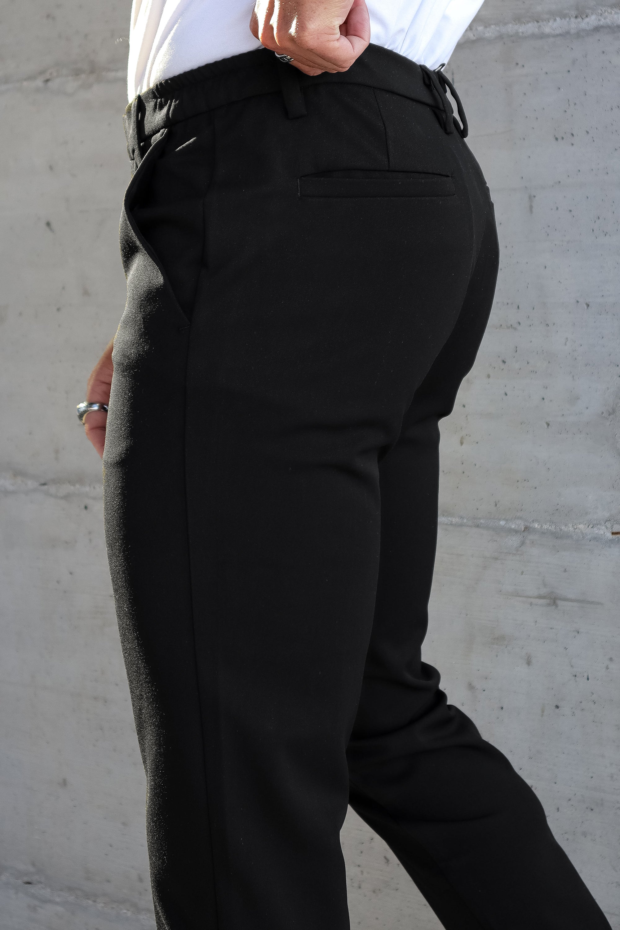 THE SILVIO TROUSERS - BLACK