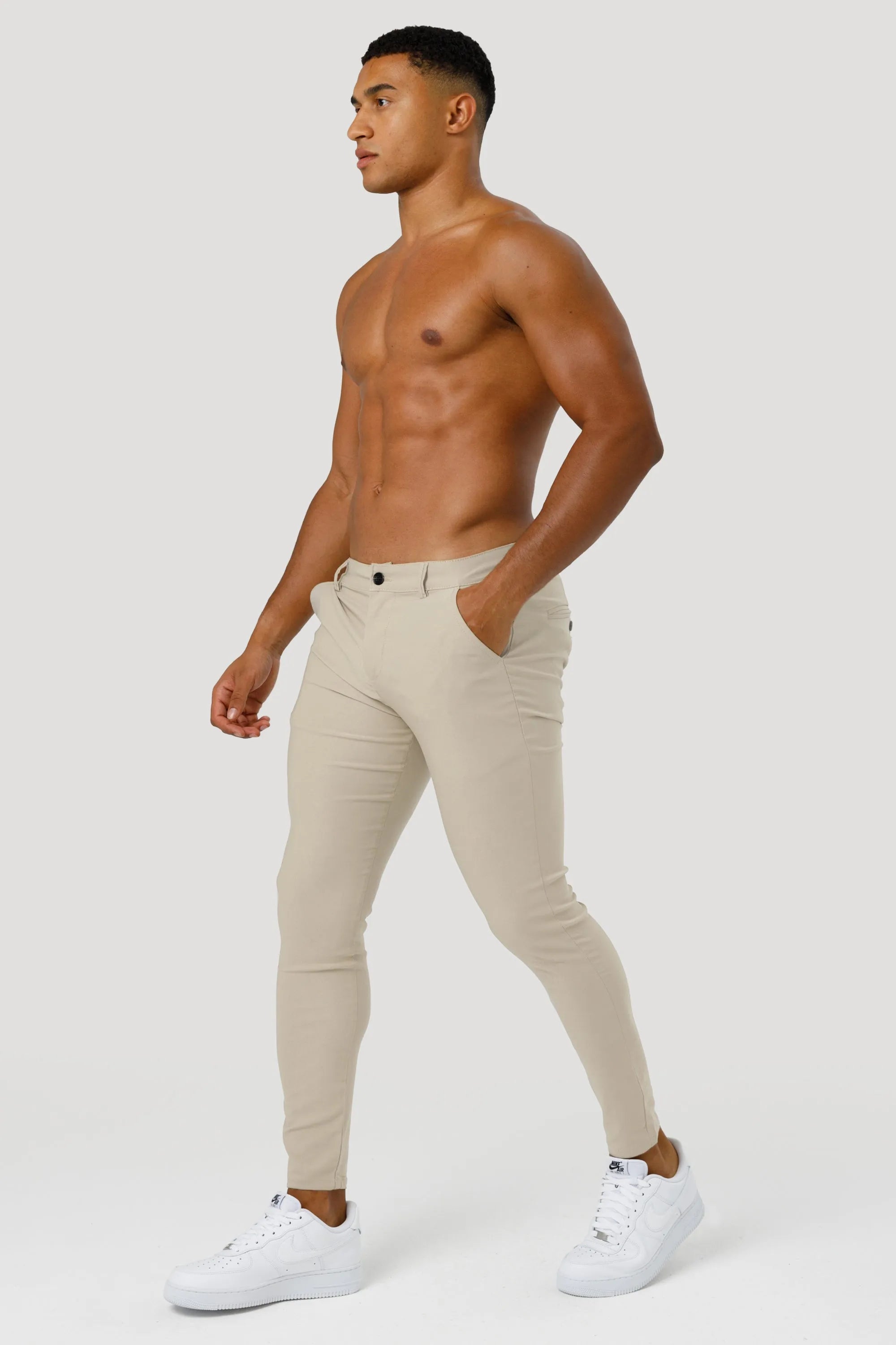 THE AVANI TROUSERS - IVORY - ICON. AMSTERDAM