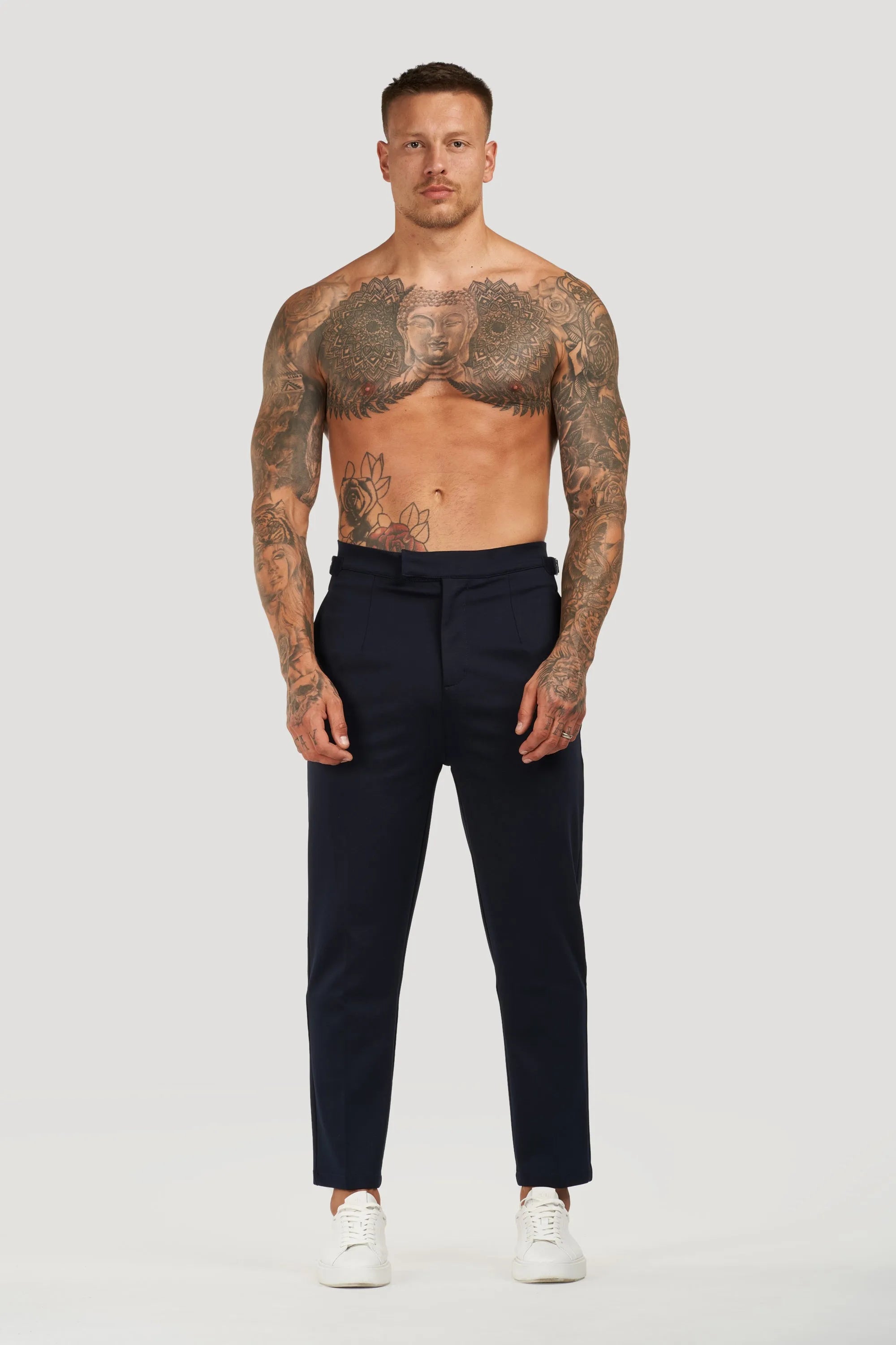 THE ALESSIO TROUSERS - NAVY BLUE