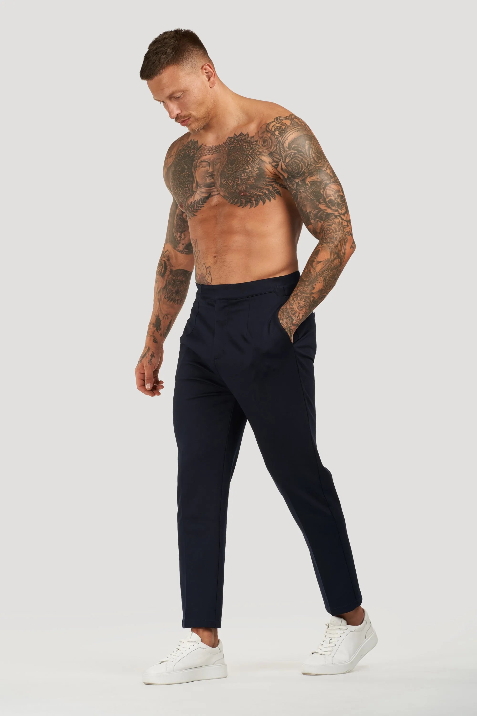 The Alessio Trousers - Navy Blue