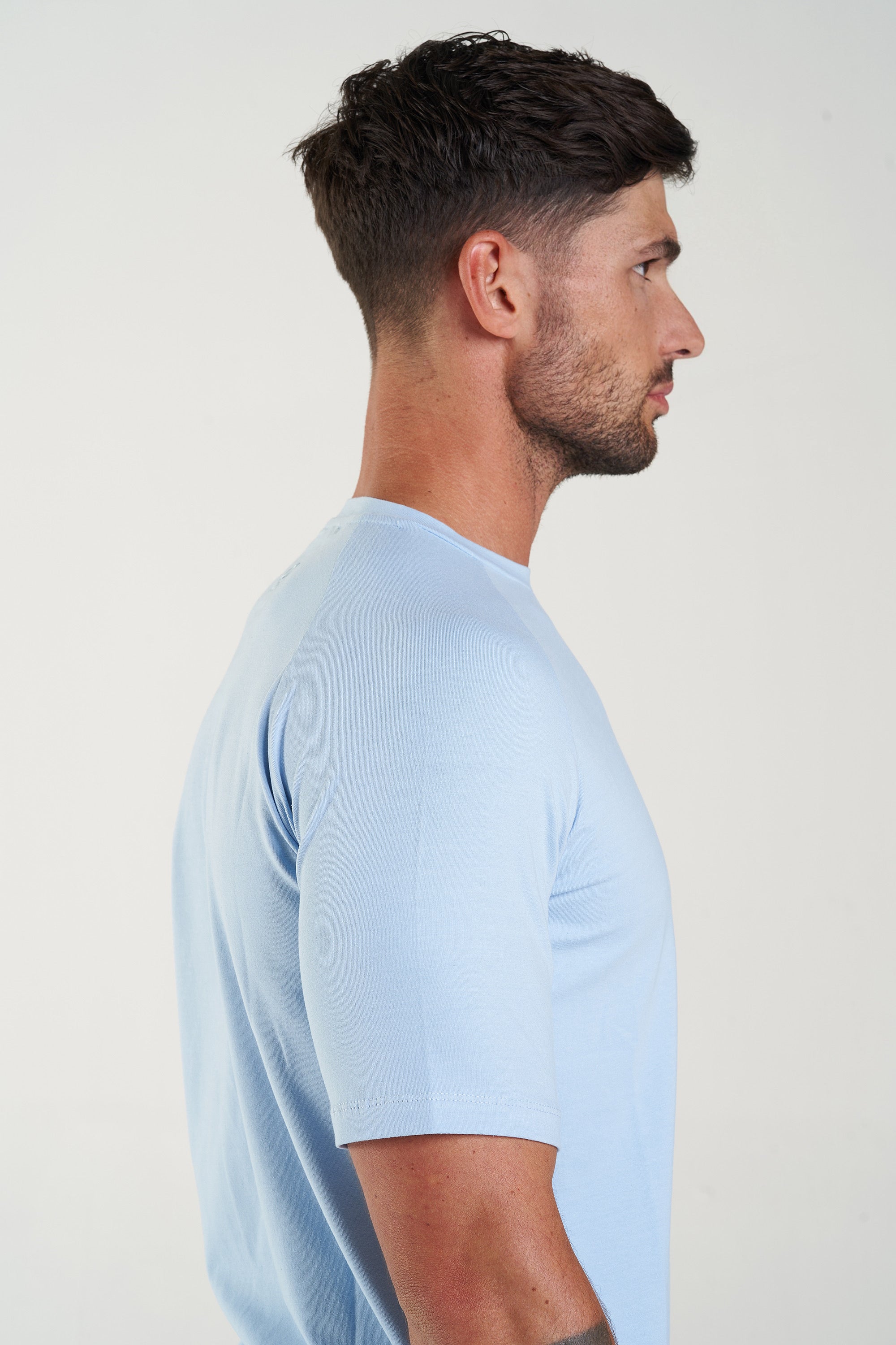 THE MUSCLE BASIC T-SHIRT - LIGHT BLUE - ICON. AMSTERDAM