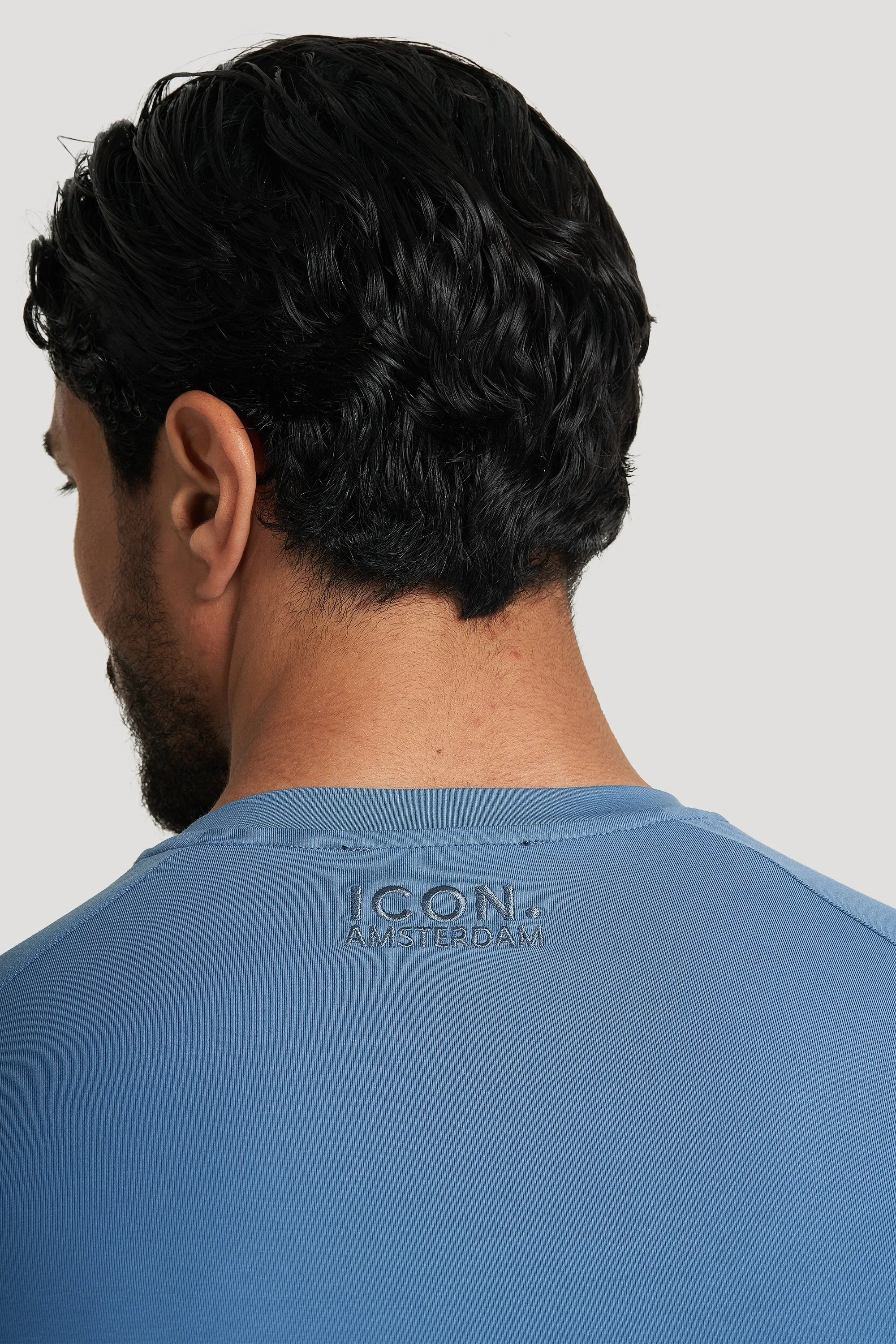 THE MUSCLE BASIC T-SHIRT - CORONET BLUE - ICON. AMSTERDAM