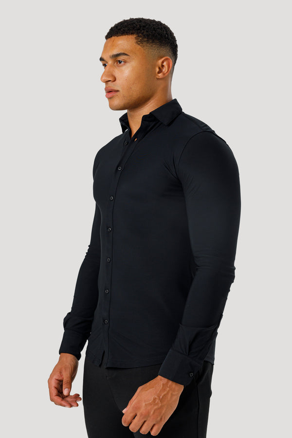 THE ATHLETIC STRETCH SHIRT - BLACK