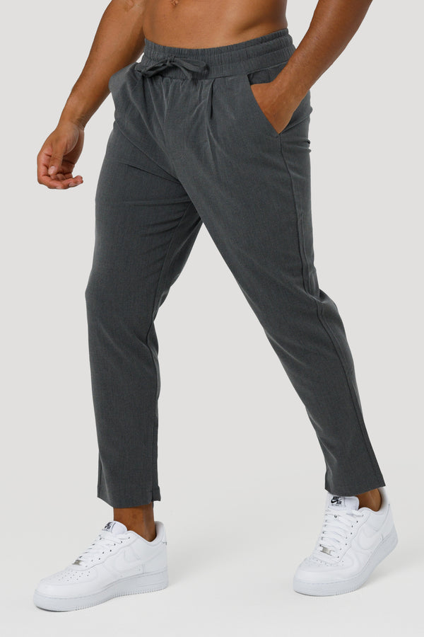 THE ELIO TROUSERS - CIEMNOSZARY