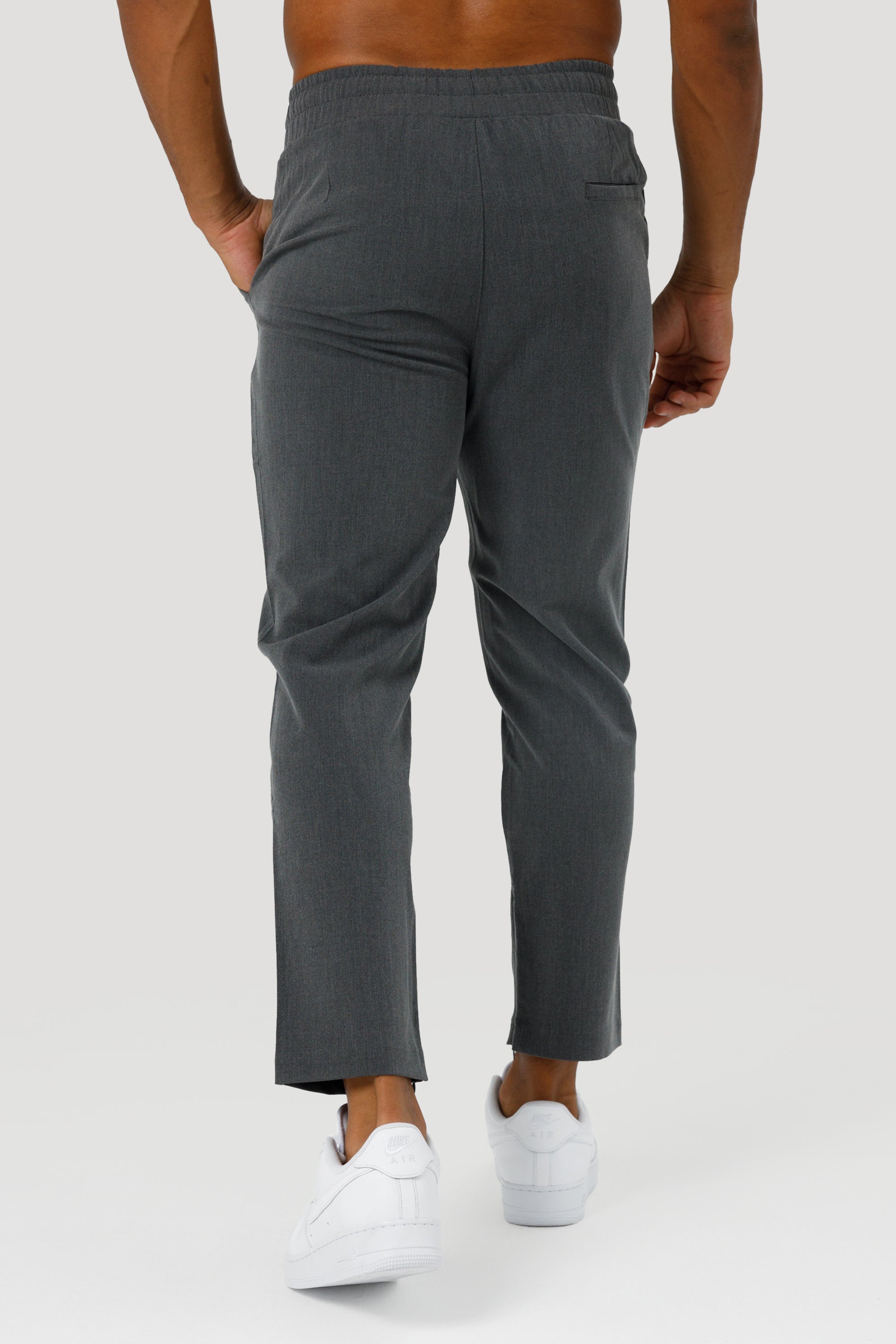 THE ELIO TROUSERS - CIEMNOSZARY