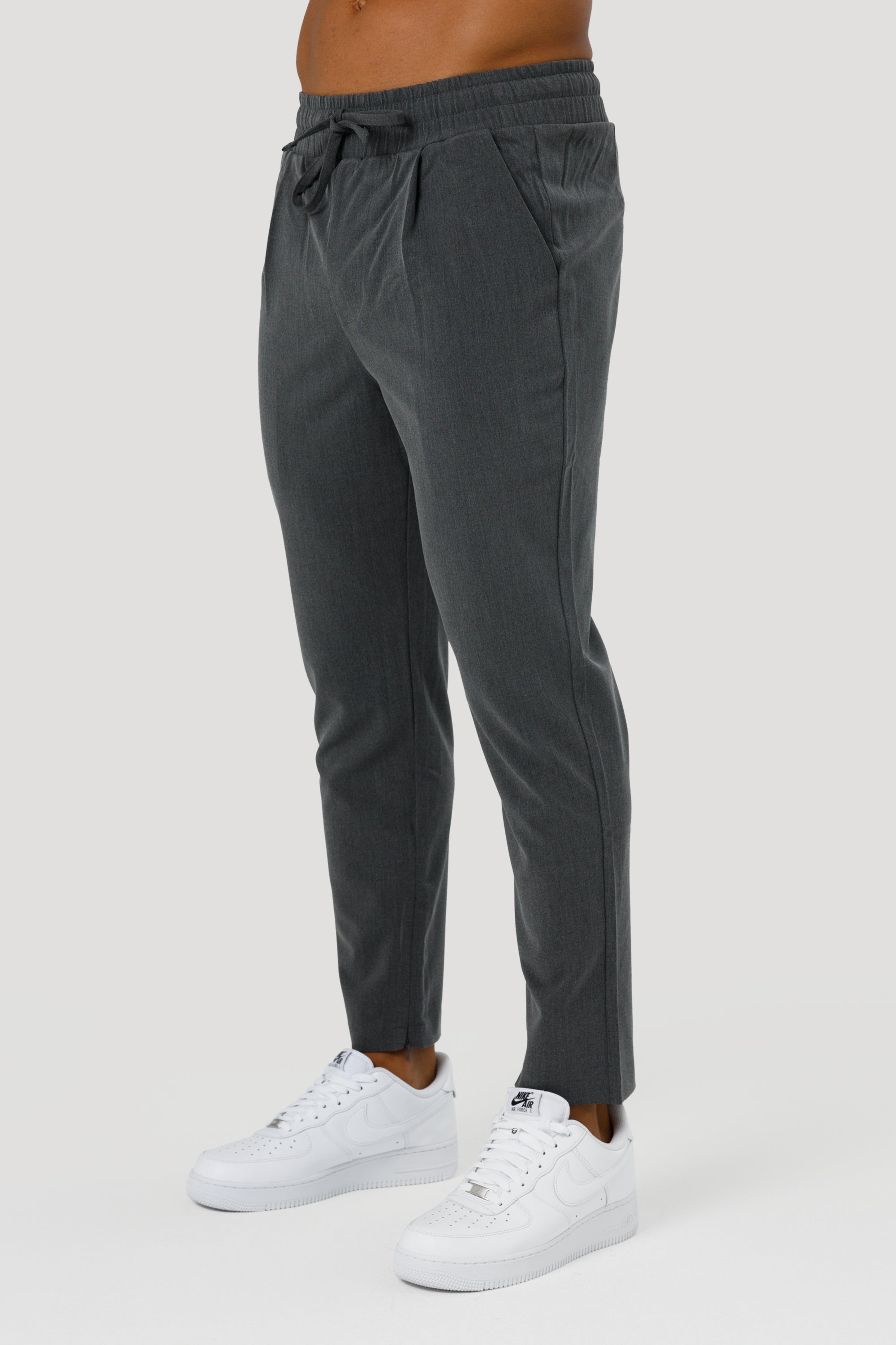 THE ELIO TROUSERS - CIEMNOSZARY