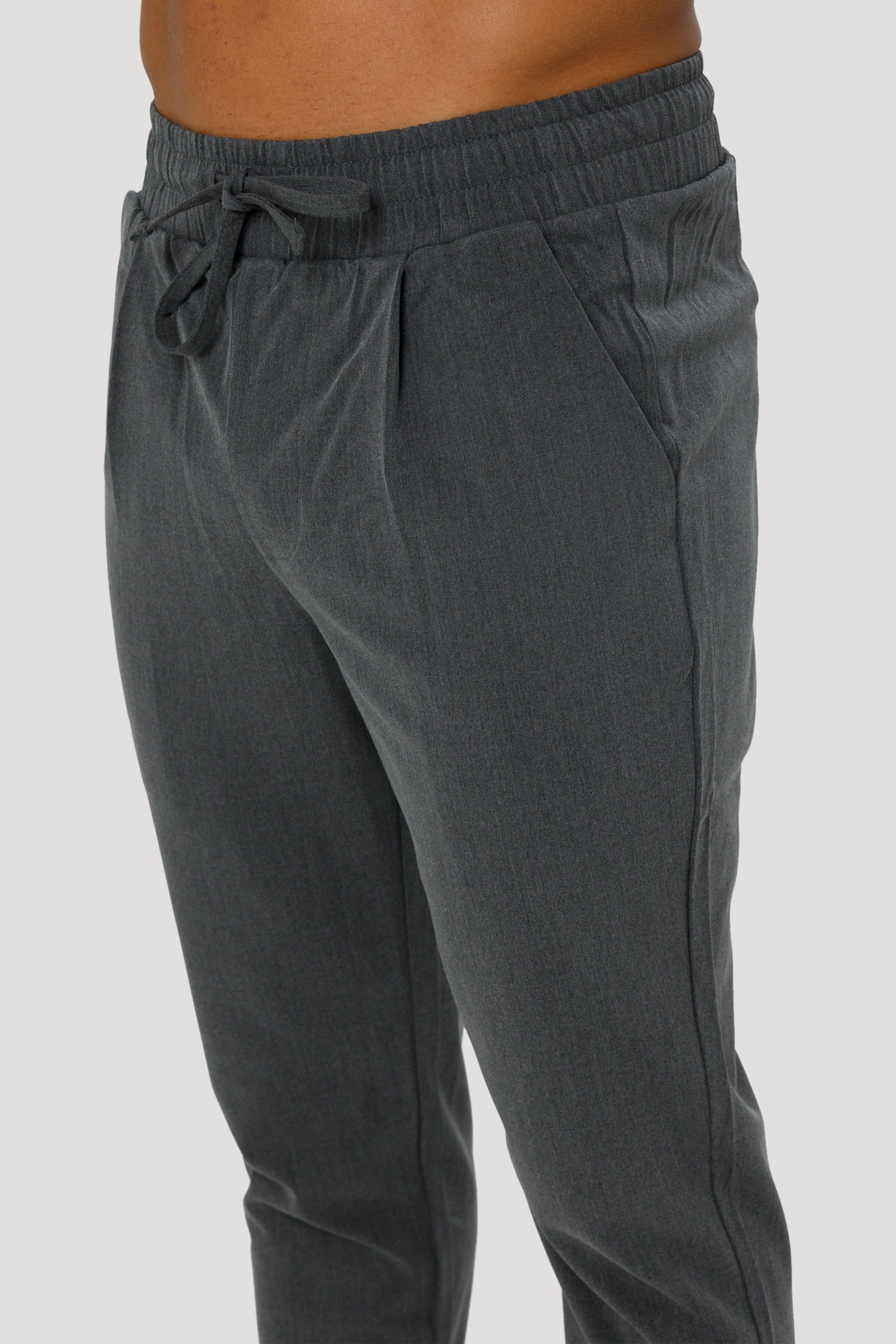 THE ELIO TROUSERS - CIEMNOSZARY