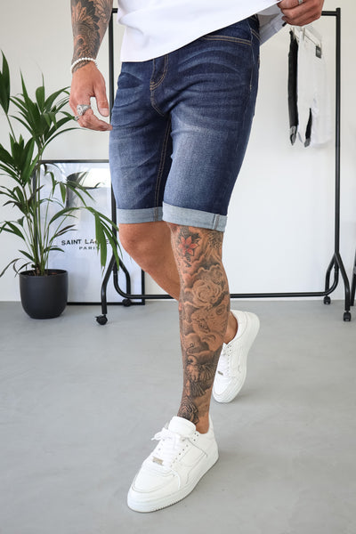 THE LORENZO SHORTS - DARK BLUE - ICON. AMSTERDAM