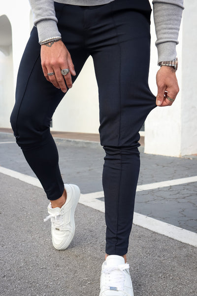 THE VOCO TROUSERS - NAVY BLUE - ICON. AMSTERDAM