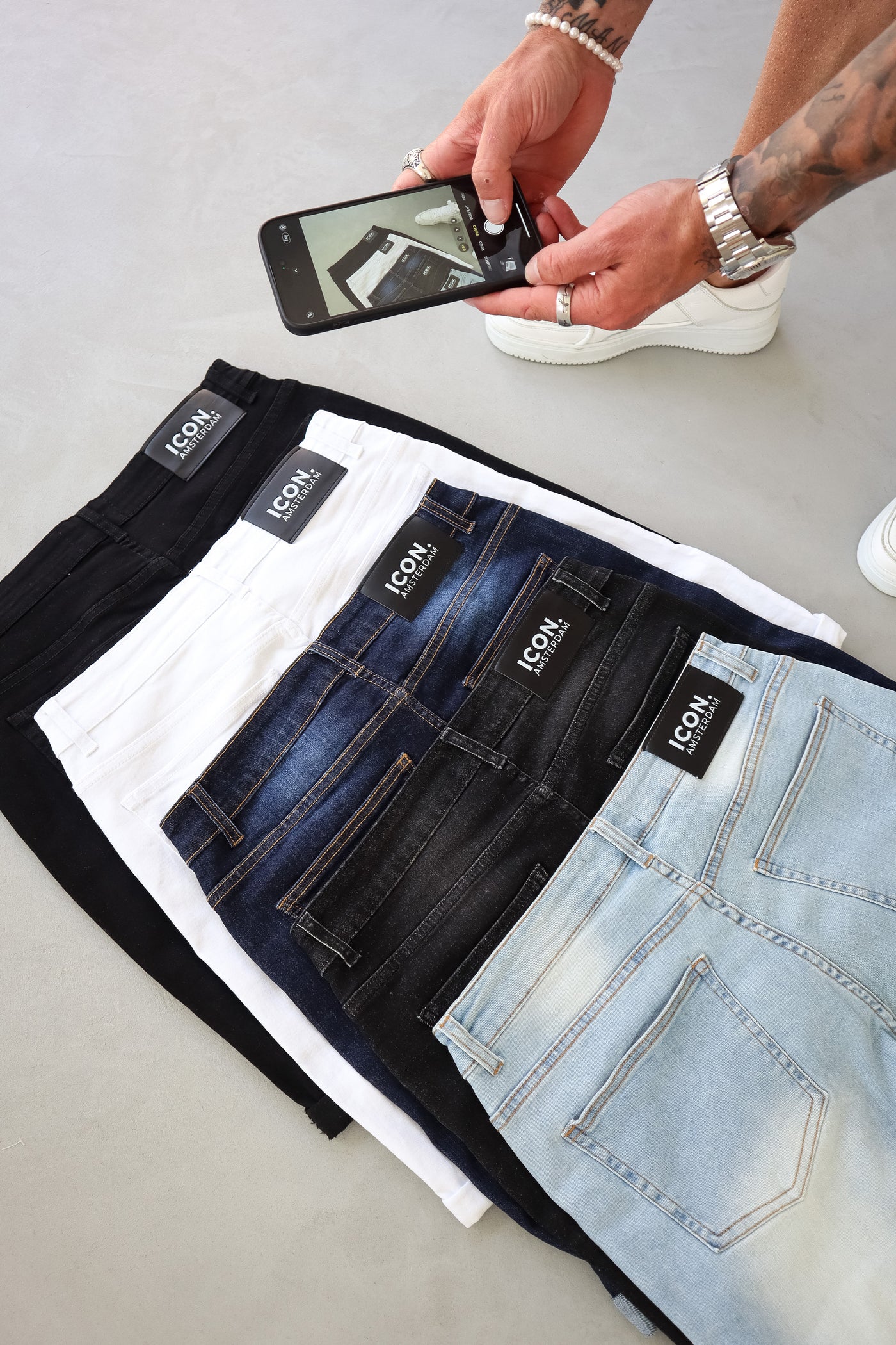 THE LORENZO SHORTS - DARK BLUE - ICON. AMSTERDAM