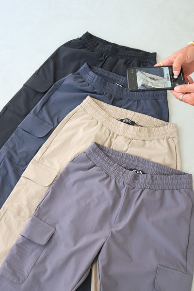THE VENTURA CARGO PANTS - BLACK - ICON. AMSTERDAM