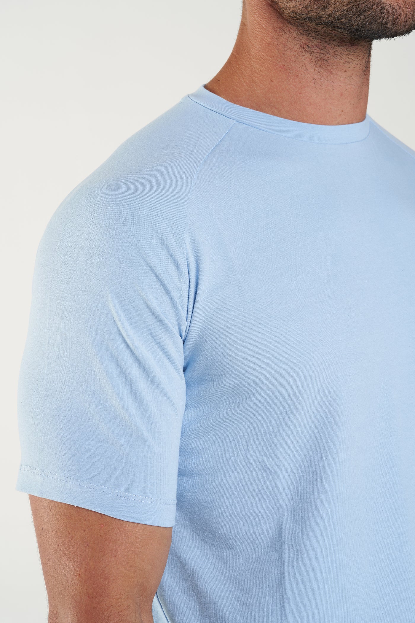 THE MUSCLE BASIC T-SHIRT - LIGHT BLUE - ICON. AMSTERDAM