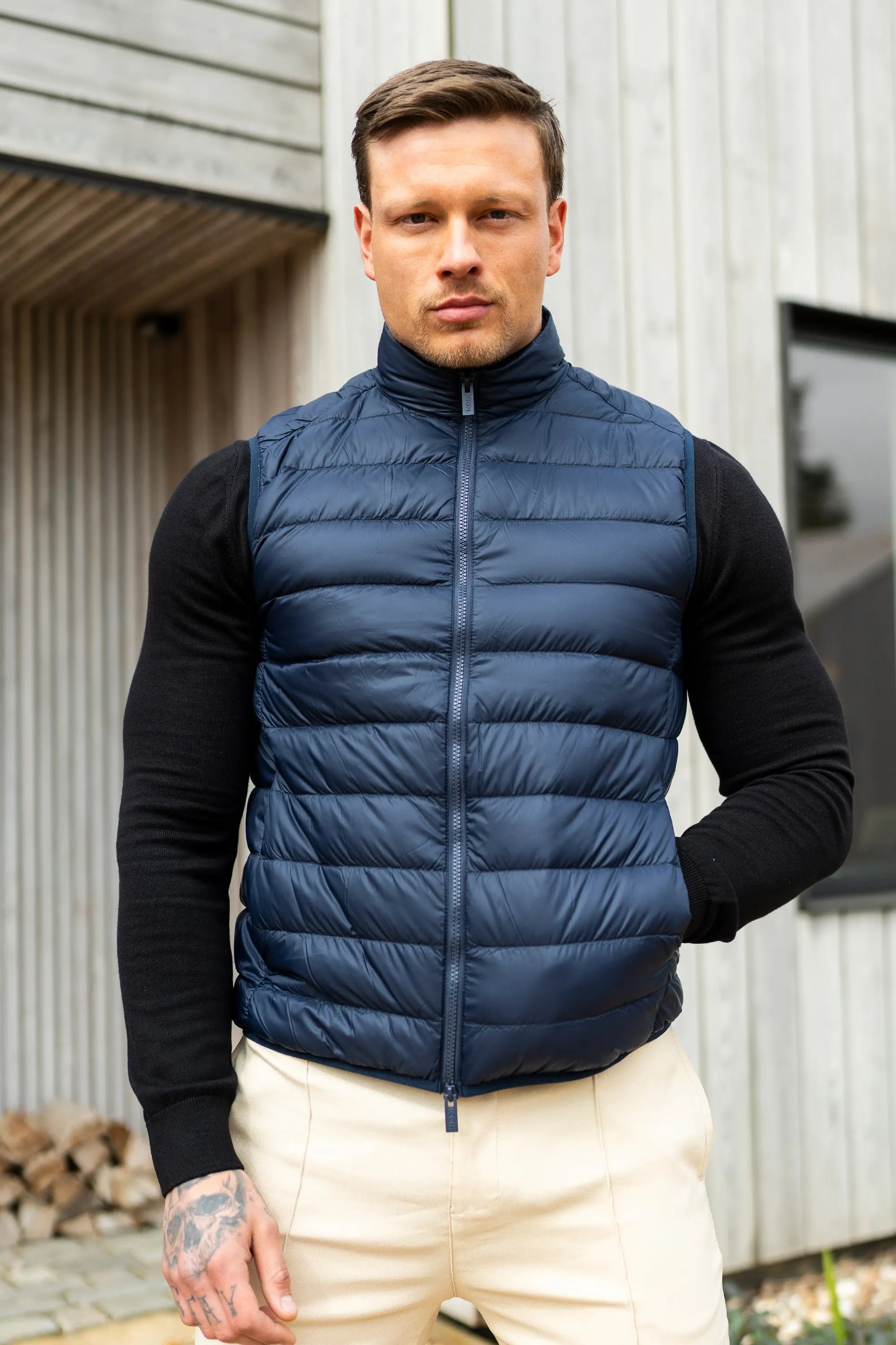 THE VERONA GILET - NAVY - ICON. AMSTERDAM