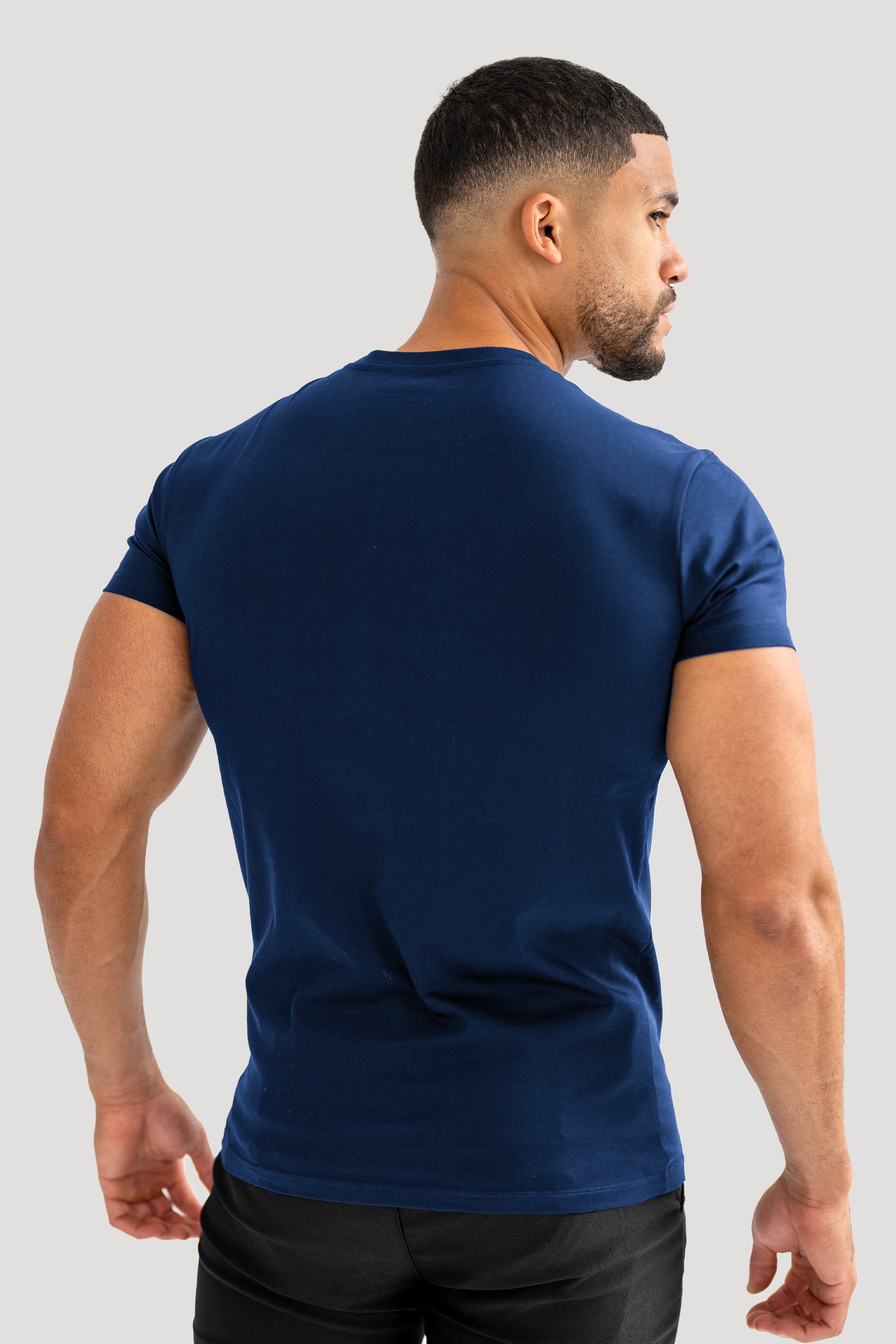 THE MERCERISED T-SHIRT - NAVY BLUE - ICON. AMSTERDAM