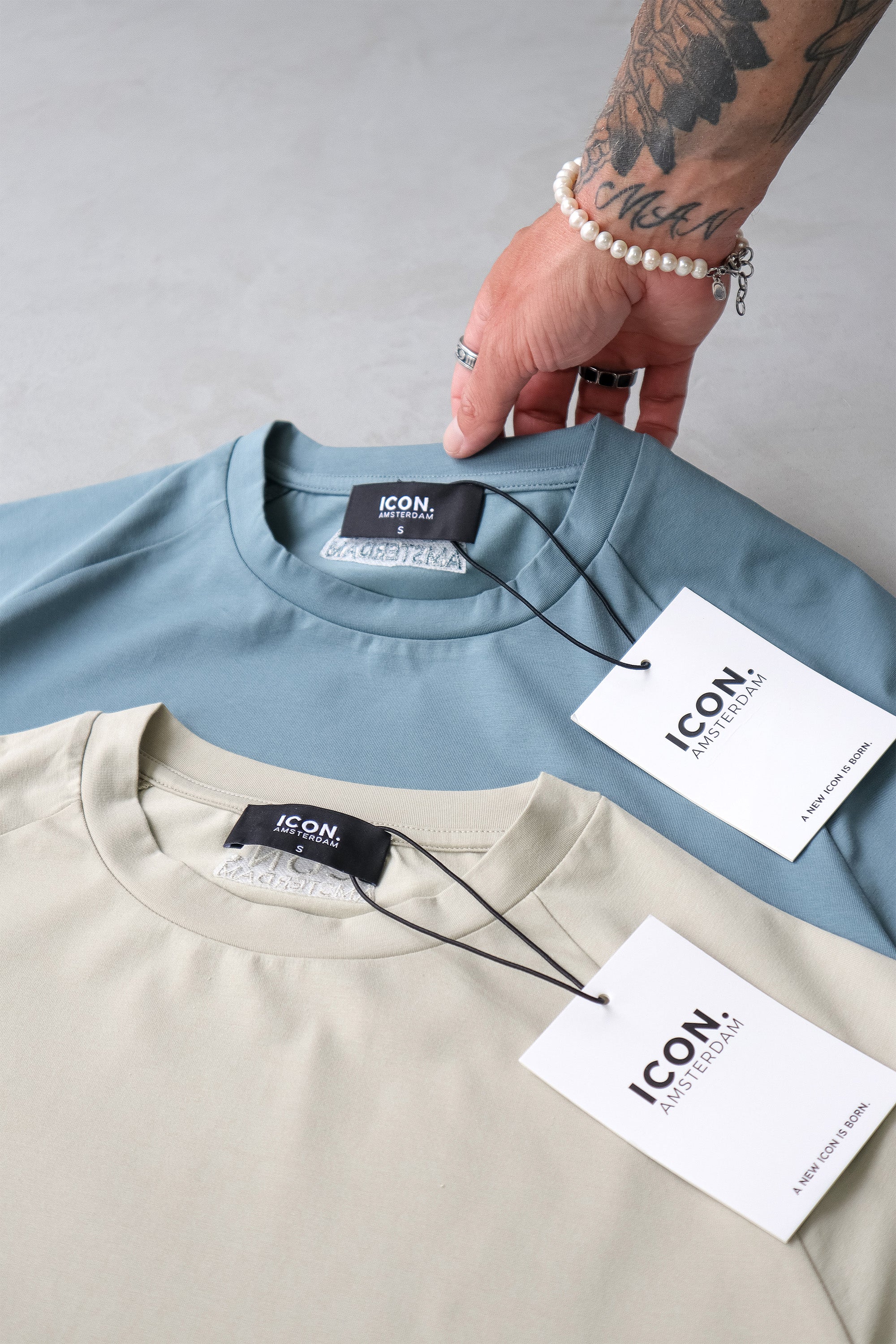 THE MUSCLE BASIC T-SHIRT - MARINE BLUE