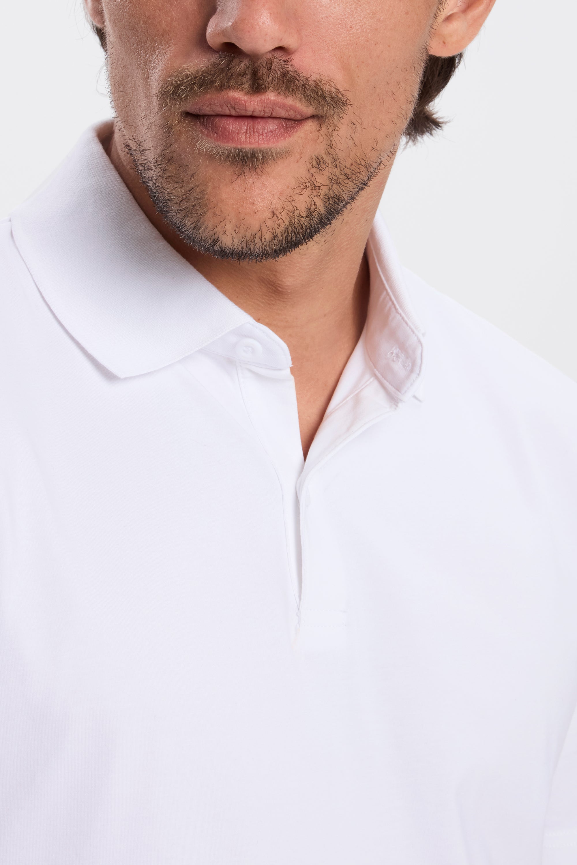 THE REGULAR BUTTON POLO - White