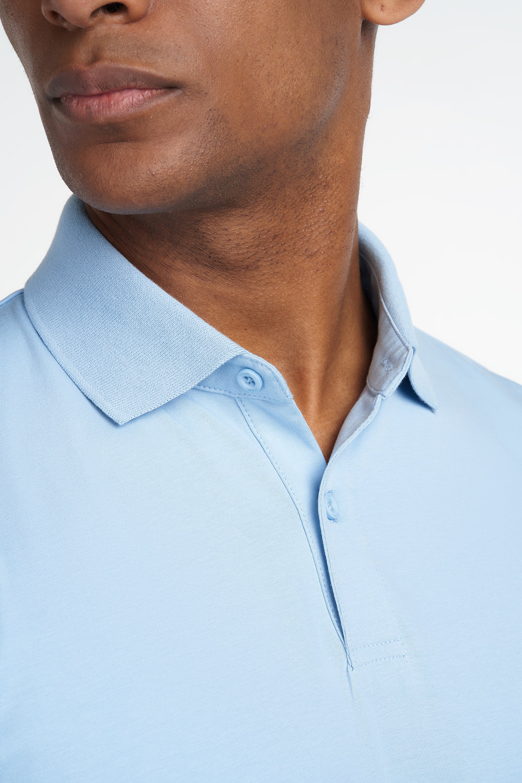 THE REGULAR BUTTON POLO - Light Blue