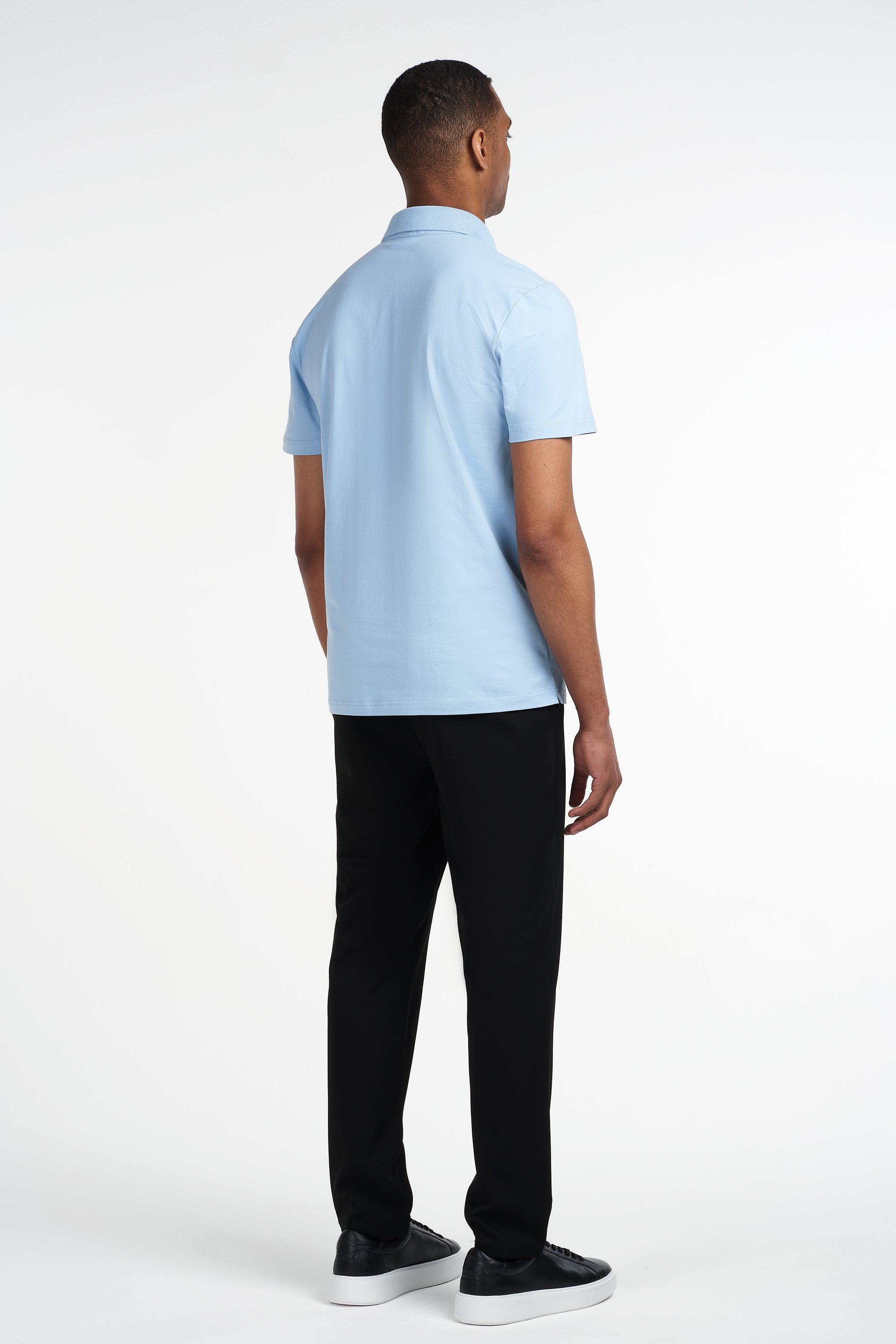 THE REGULAR BUTTON POLO - Light Blue