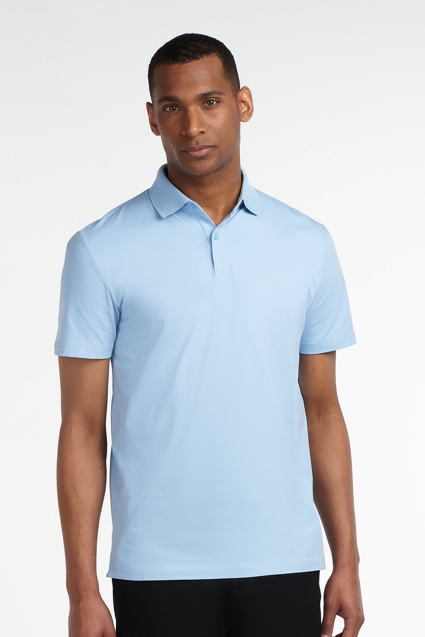 THE REGULAR BUTTON POLO - Light Blue