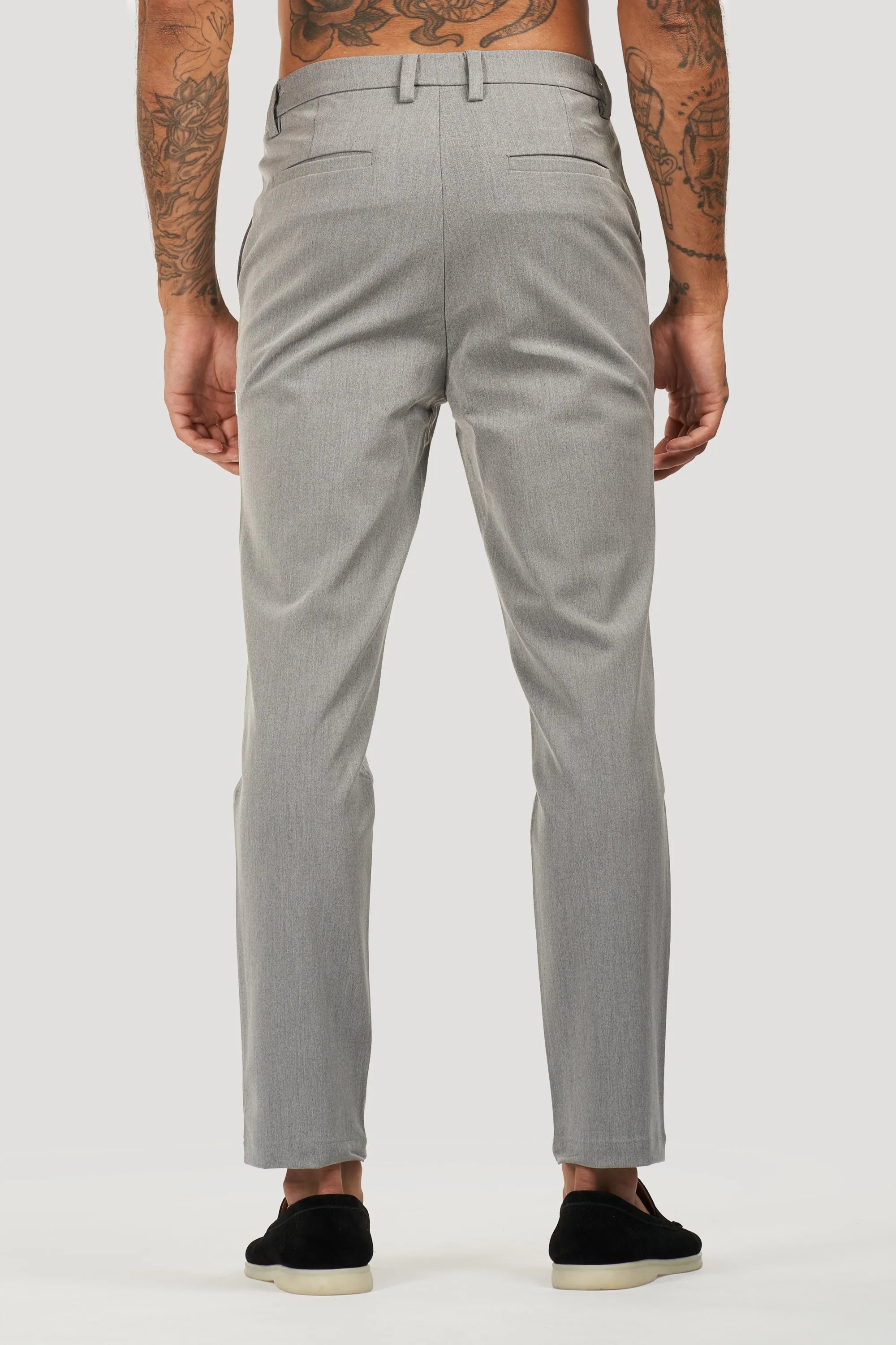 THE SILVIO TROUSERS - LIGHT GREY - ICON. AMSTERDAM