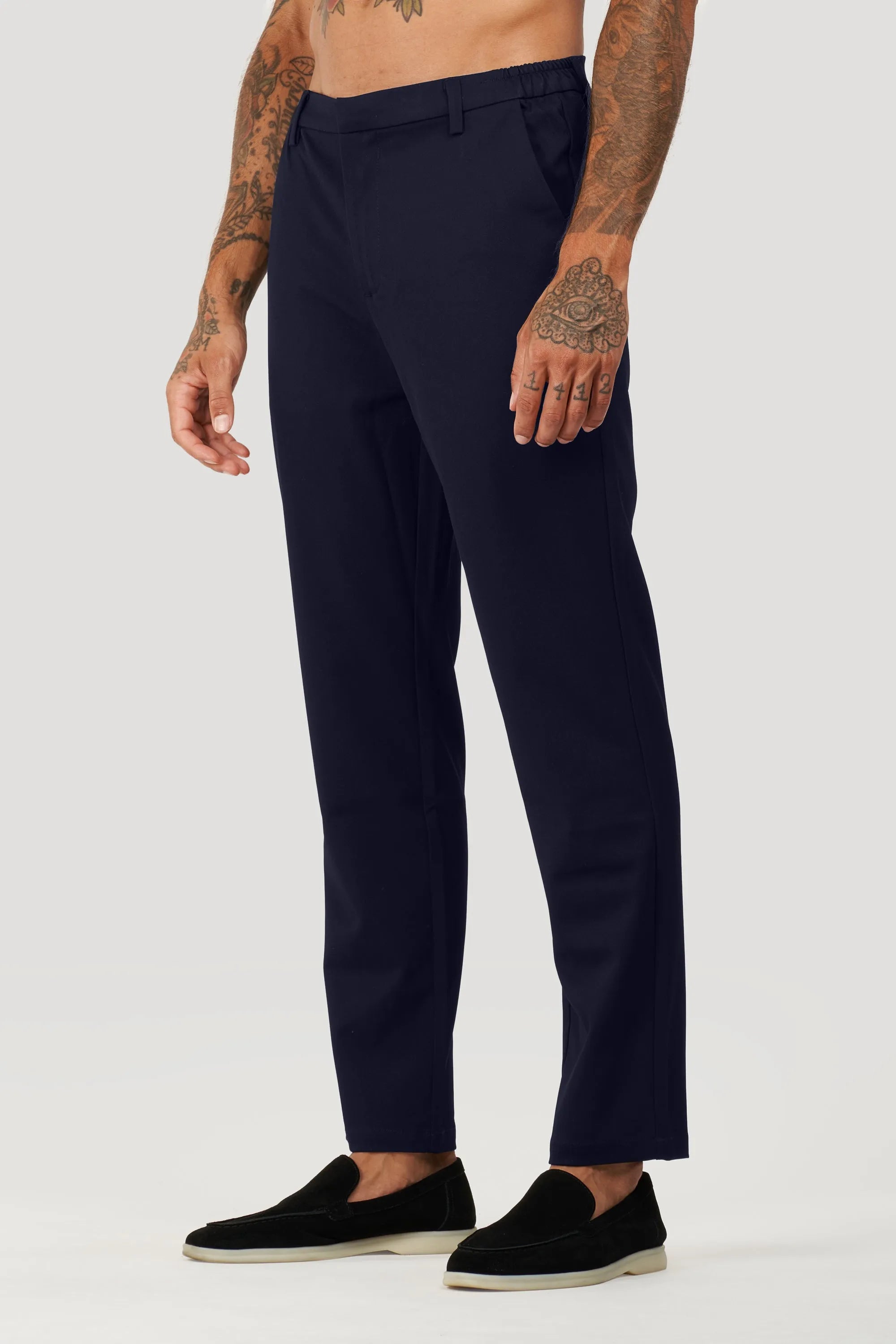 THE SILVIO TROUSERS - NAVY BLUE - ICON. AMSTERDAM