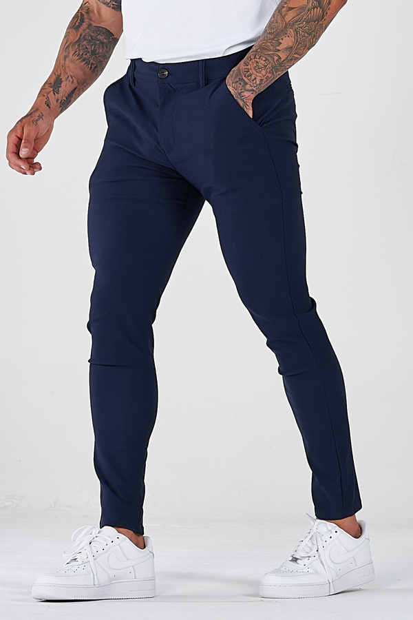 THE AVANI TROUSERS - AZUL OSCURO