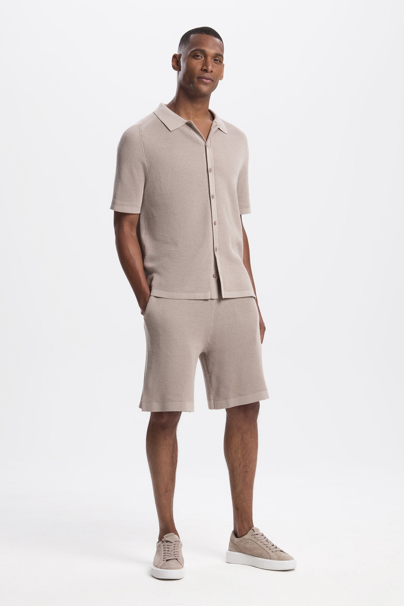 THE RUSSO KNITTED SET - LIGHT BEIGE