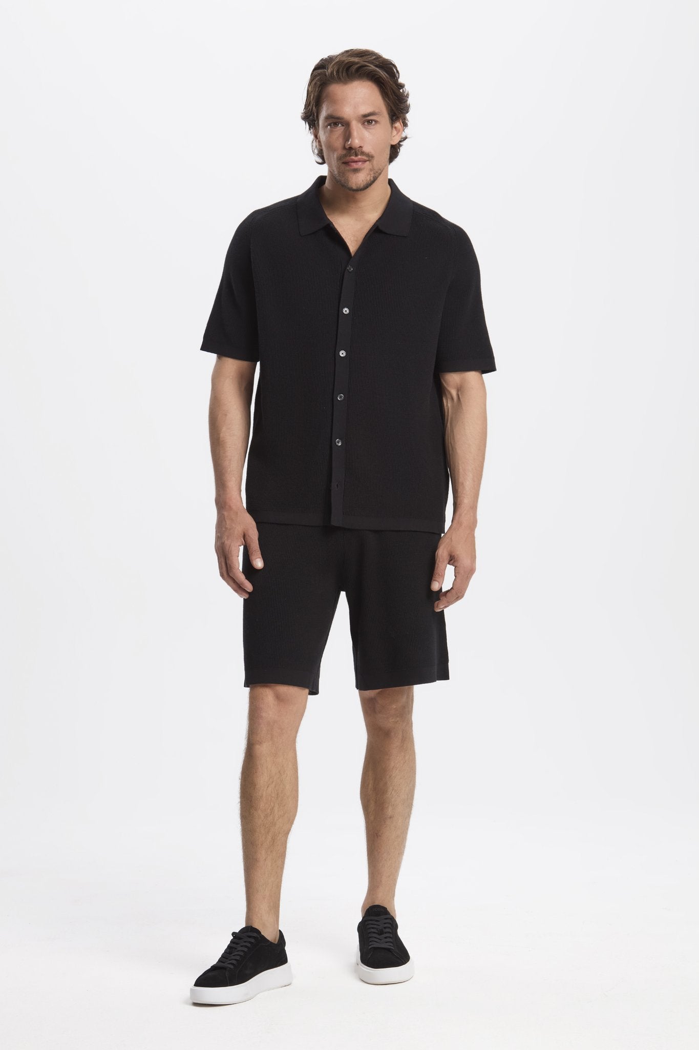 THE RUSSO KNITTED SET - BLACK