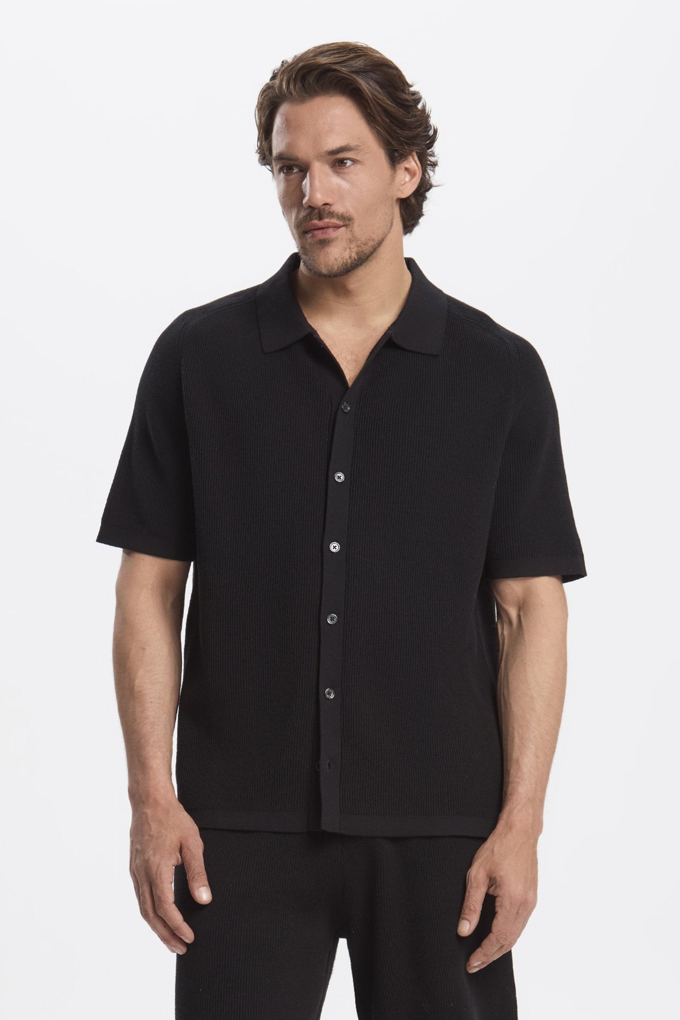 THE RUSSO KNITTED SET - BLACK