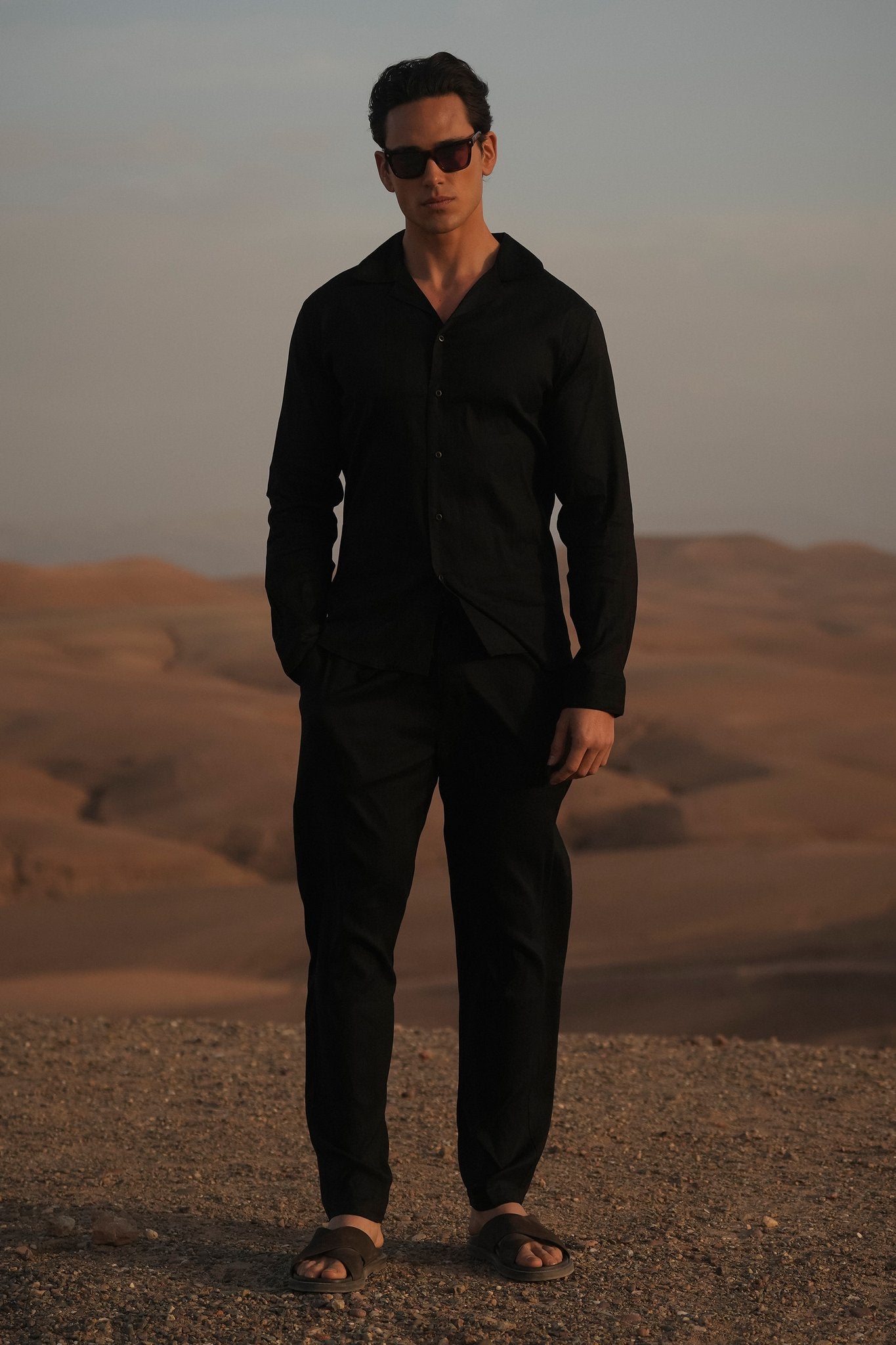 THE LINEN LONG SET