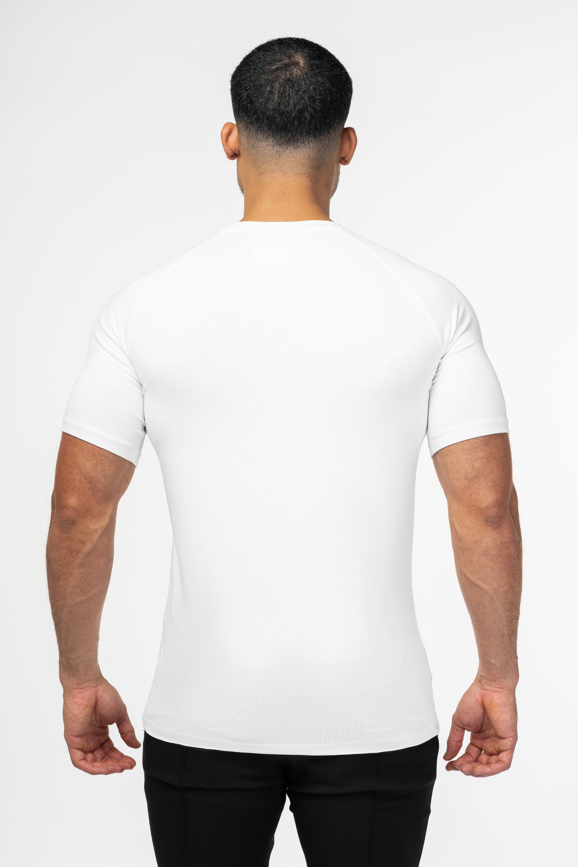 THE MUSCLE BASIC T-SHIRT - WHITE - ICON. AMSTERDAM